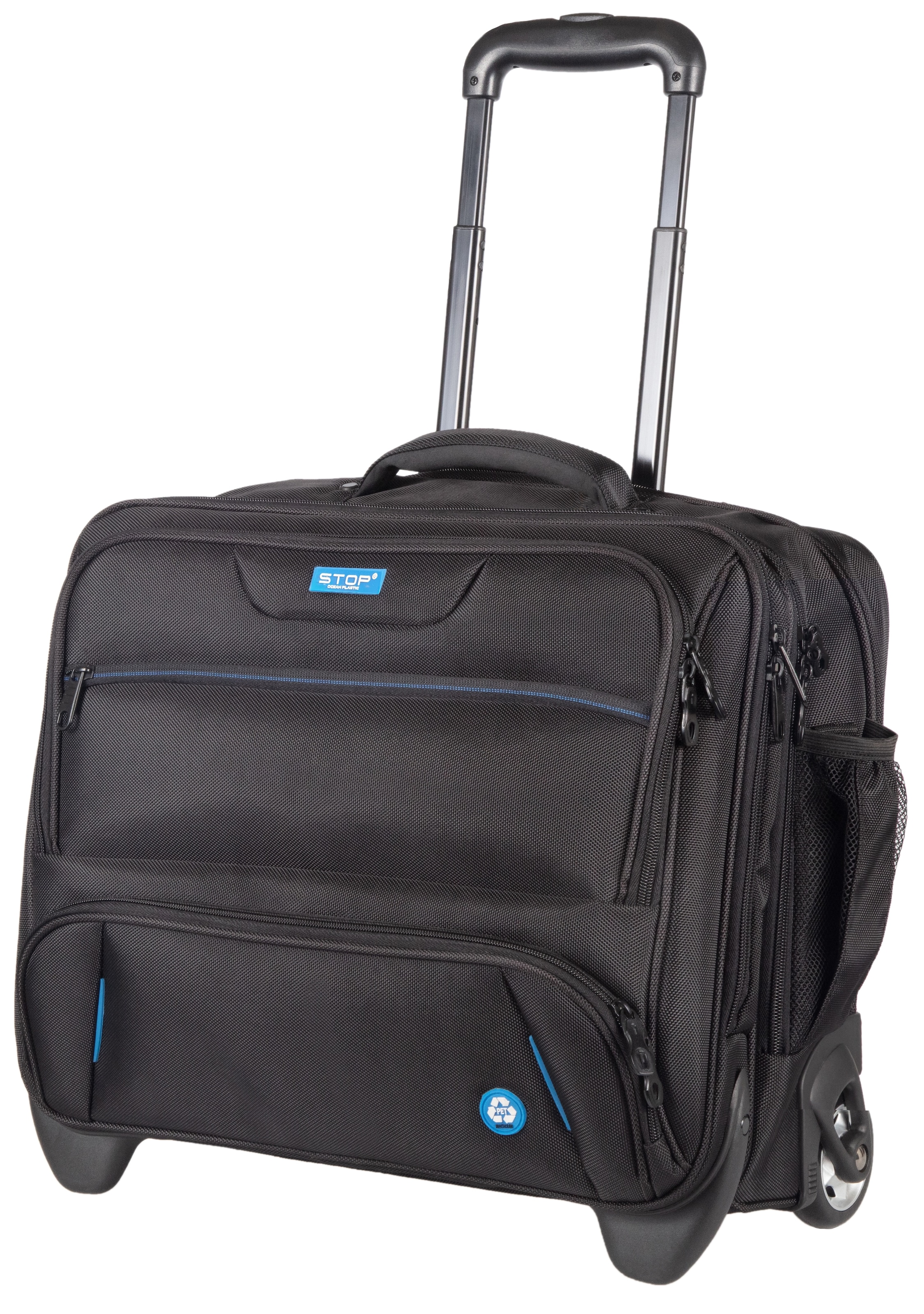 LIGHTPAK® Business-Trolley »RPET«, 2 Rollen, mit Laptopfach; aus recyceltem Material