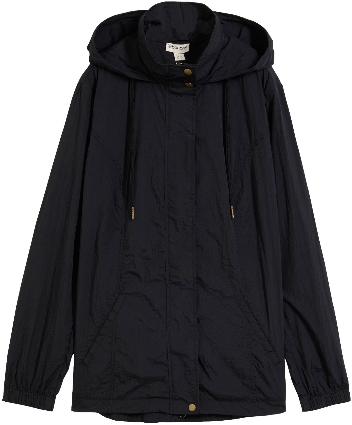 bonprix Allwetterjacke mit Kapuze sportlicher Stil, leichter Parka mit Kapuze, mit seitlichen Taschen