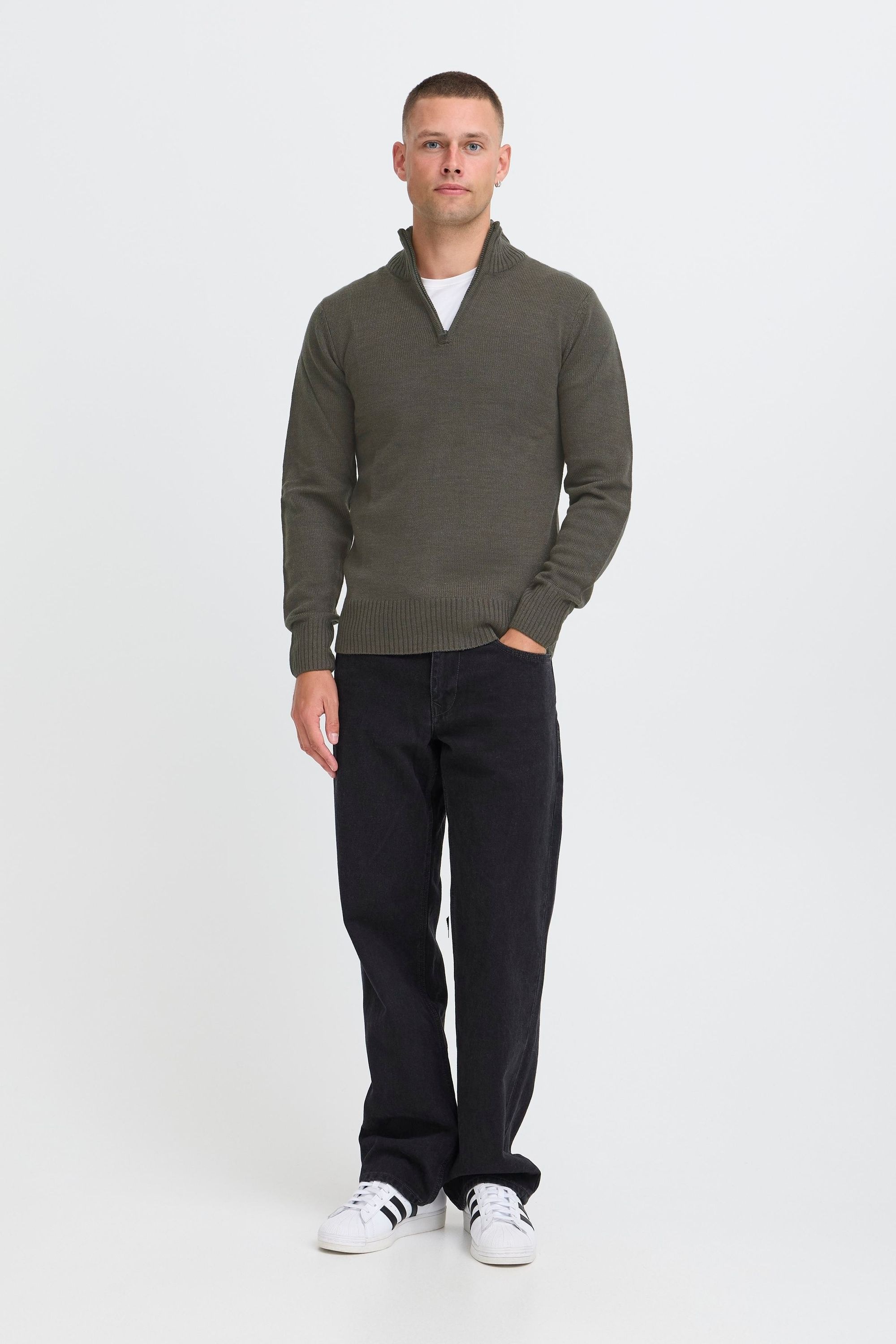 BLEND BHRyce Men's Turtleneck Sweater Charcoal Mix 3XL 4