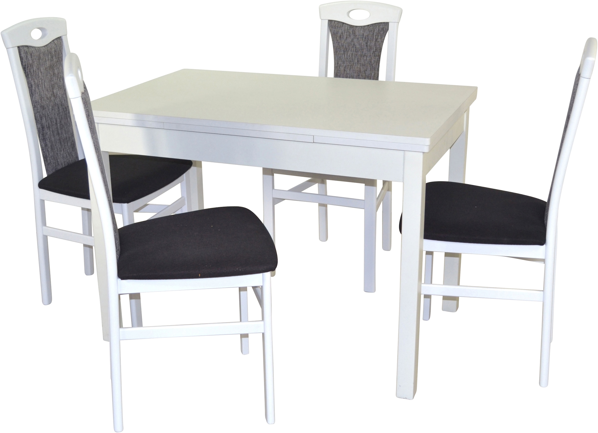 HOFMANN LIVING AND MORE Essgruppe »5tlg. Tischgruppe«, (Spar-Set, 5 tlg., 5tlg. Tischgruppe), Stühle montiert