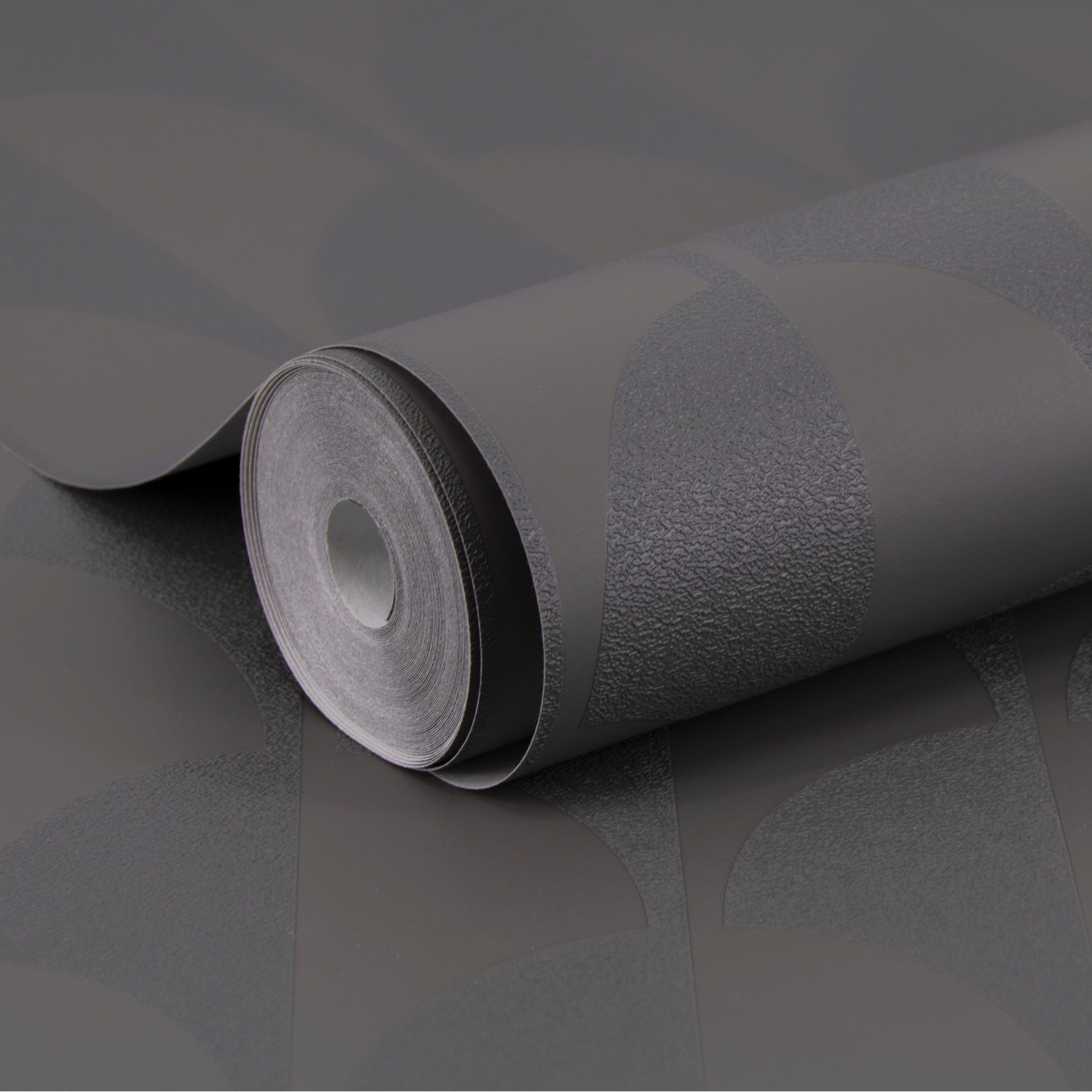 Thumbnail - WOW Vliestapete "WOW Grafik Anthrazit Vliestapete" 3D-Optik WOW Grafik Anthrazit Vliestapete