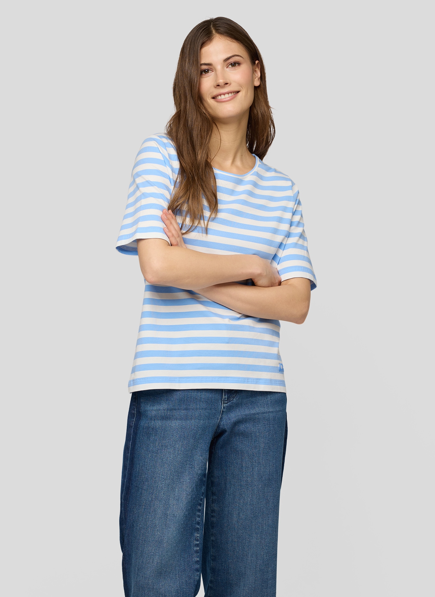 Rabe Print-Shirt im Streifen-Look