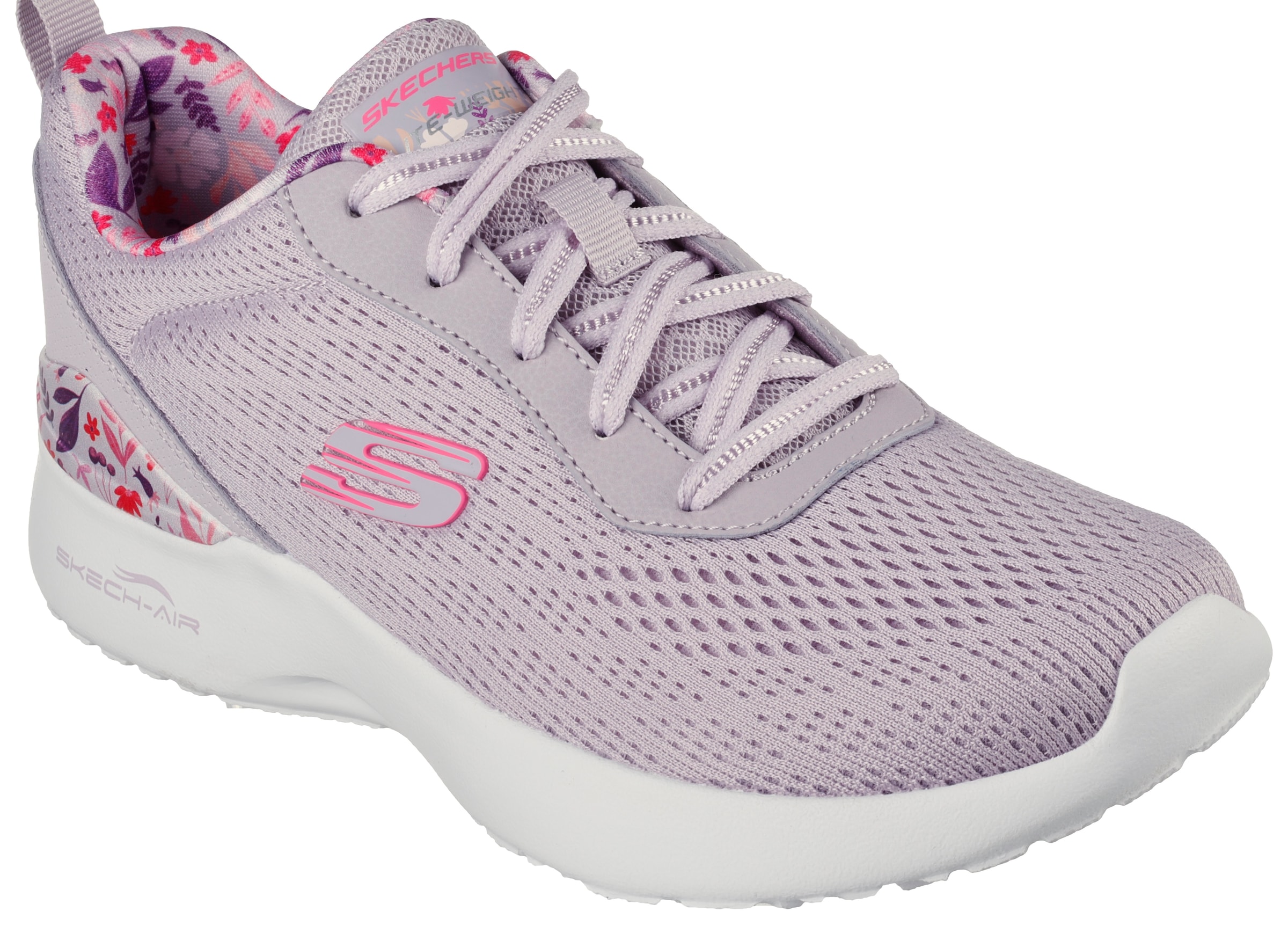 Skechers Sneaker »SKECH-AIR DYNAMIGHT LAID OUT«, mit buntem Print an der Ferse, Freizeitschuh, Halbschuh, Schnürschuh