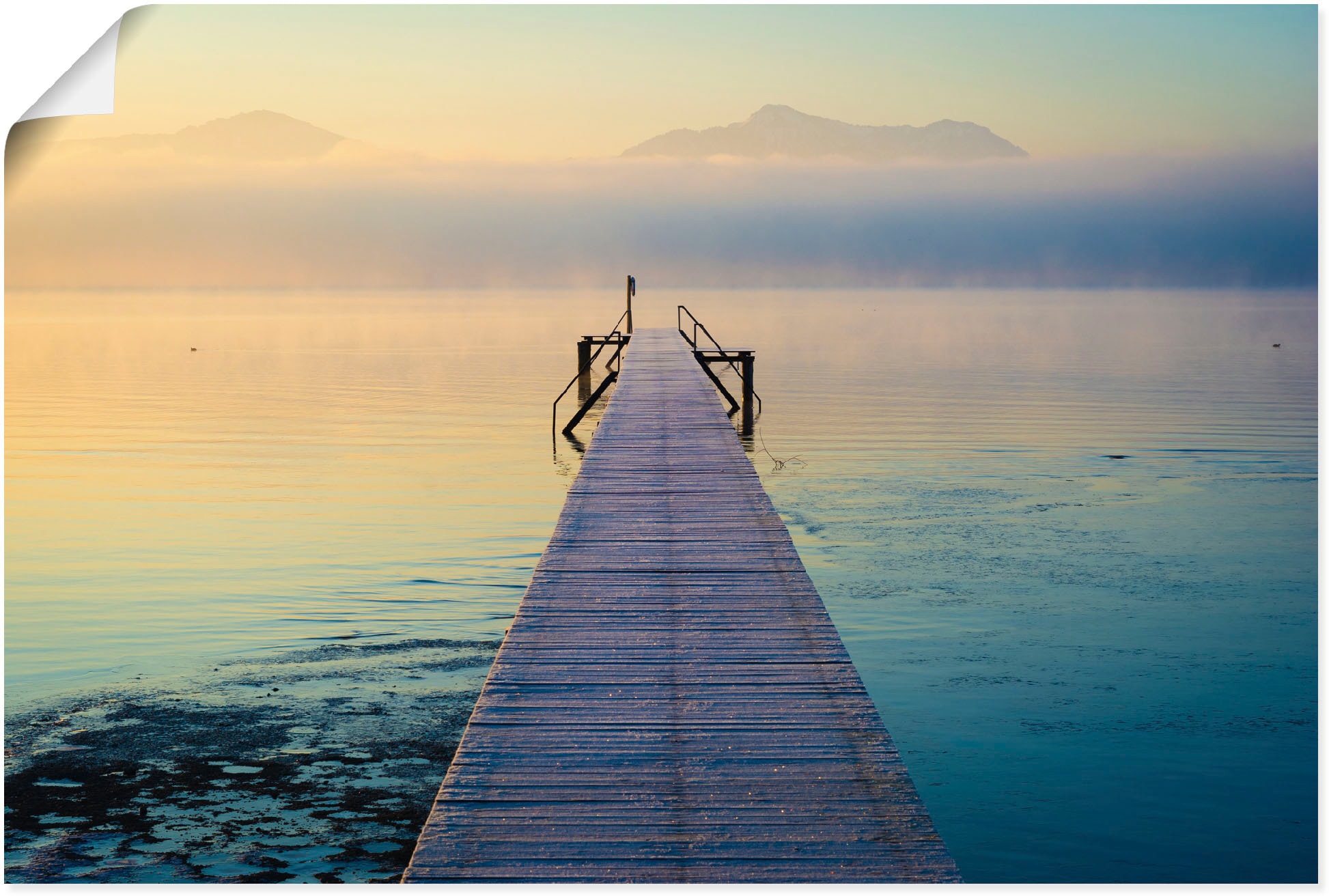 Artland Wandbild "Sonnenaufgang am Chiemsee", Seebilder, (1 St.), als Leinw günstig online kaufen