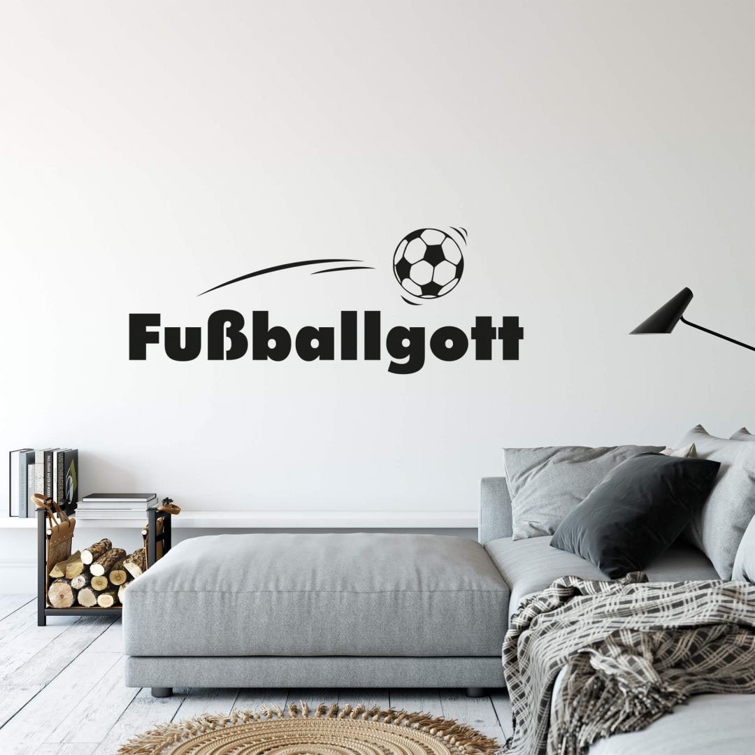 (1 BAUR St.) Wall-Art | Fußballgott«, kaufen Wandtattoo »Fußball Aufkleber