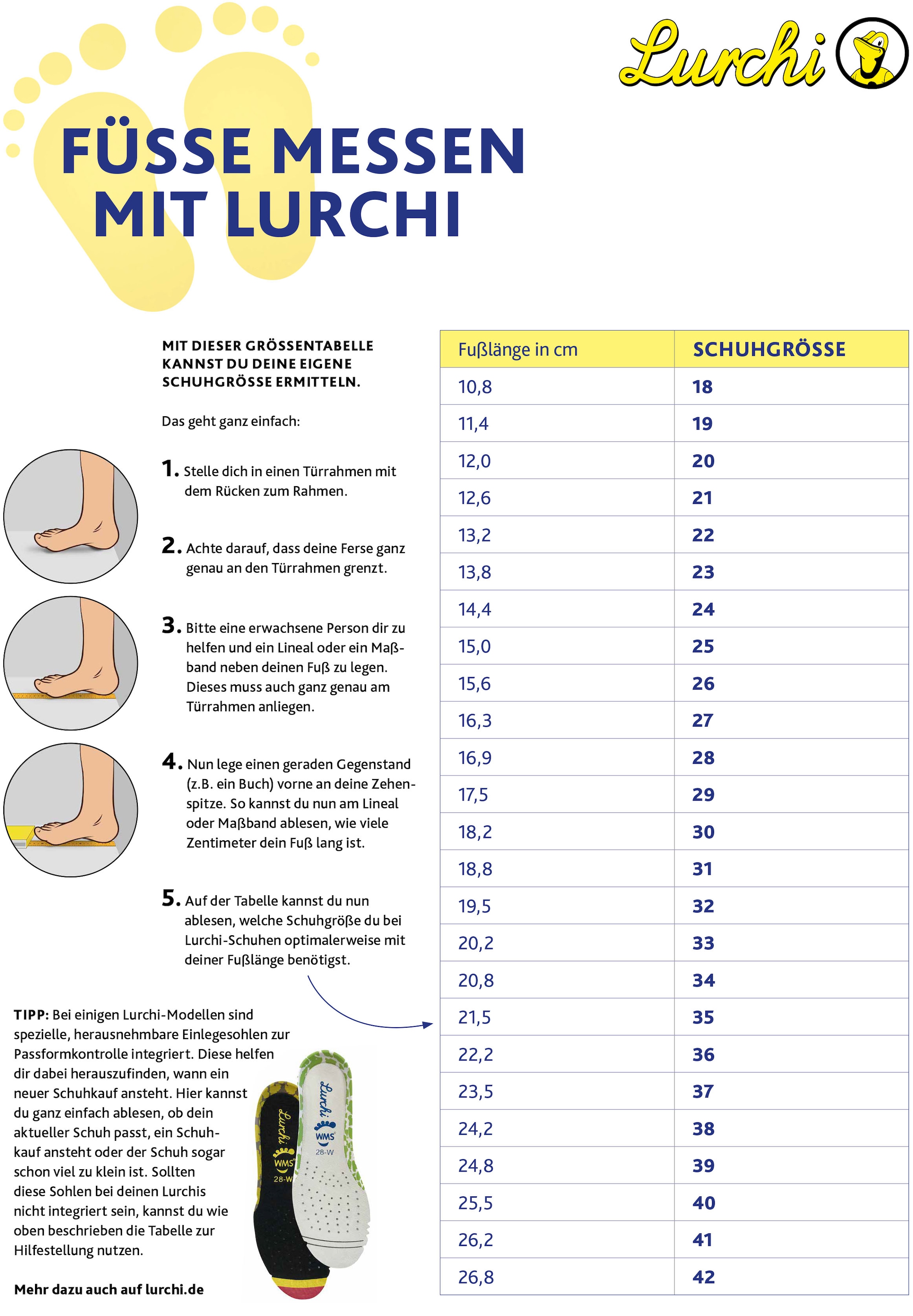 Lurchi Winterboots »Kimiko SYMPATEX«, Boots mit Schneeflocken Print, Größenschablone zum Download