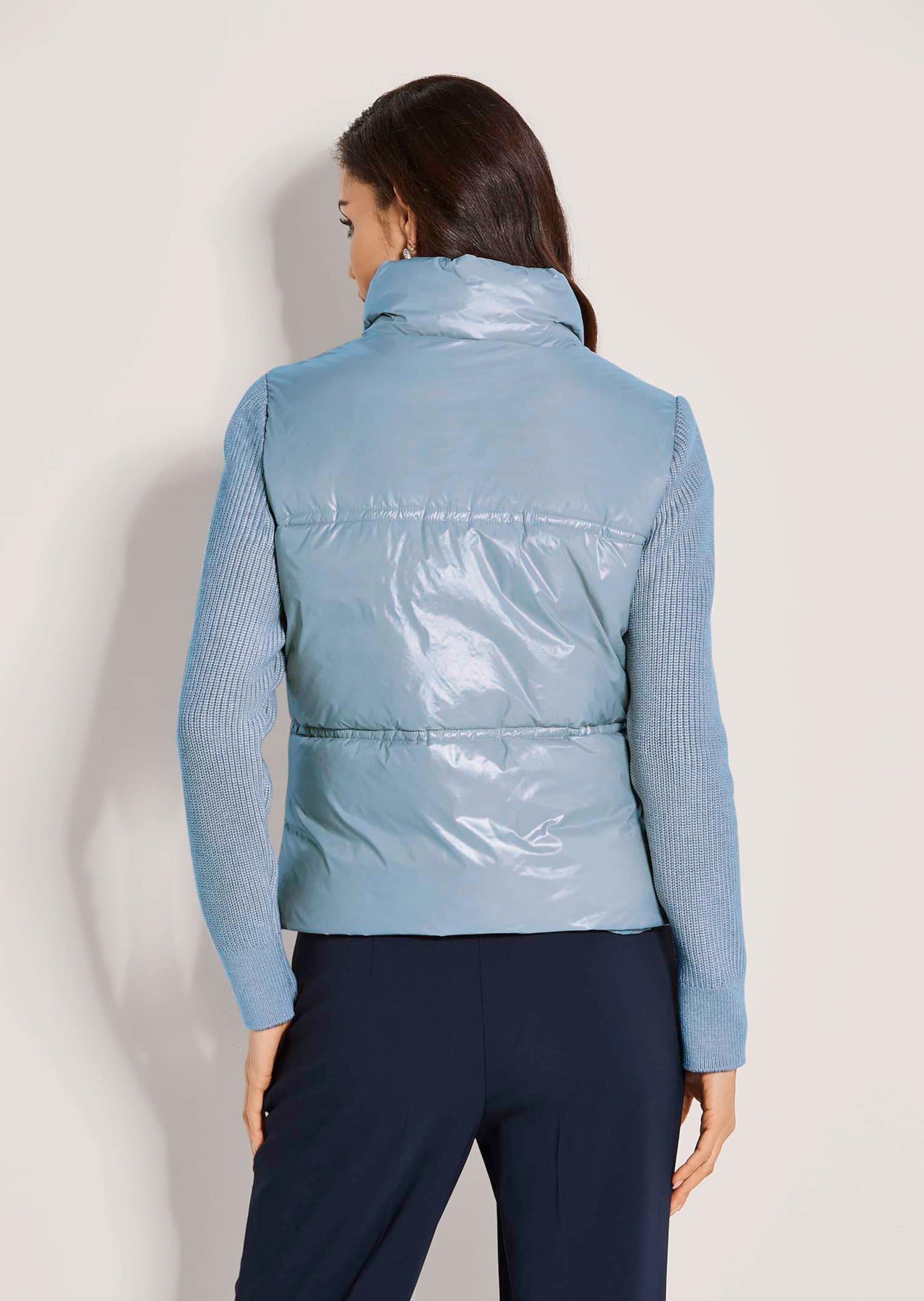 MADELEINE Kurzjacke »Steppjacke Sportive Übergangsjacke mit Strickärmeln« Strickärmel