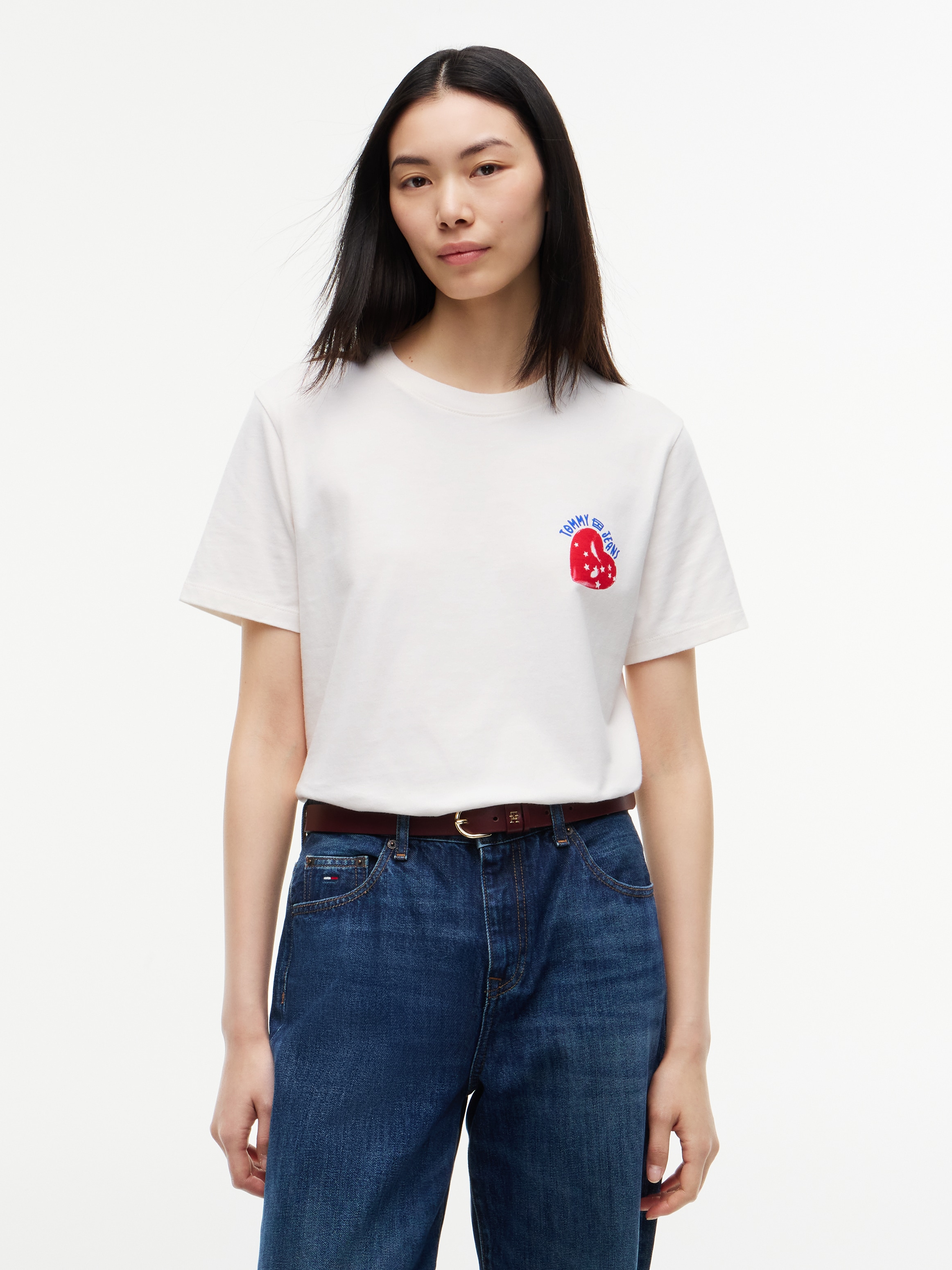 Tommy Jeans Rundhalsshirt "TJW RLX NOVELTY TEE" Baumwolle, relaxed fit