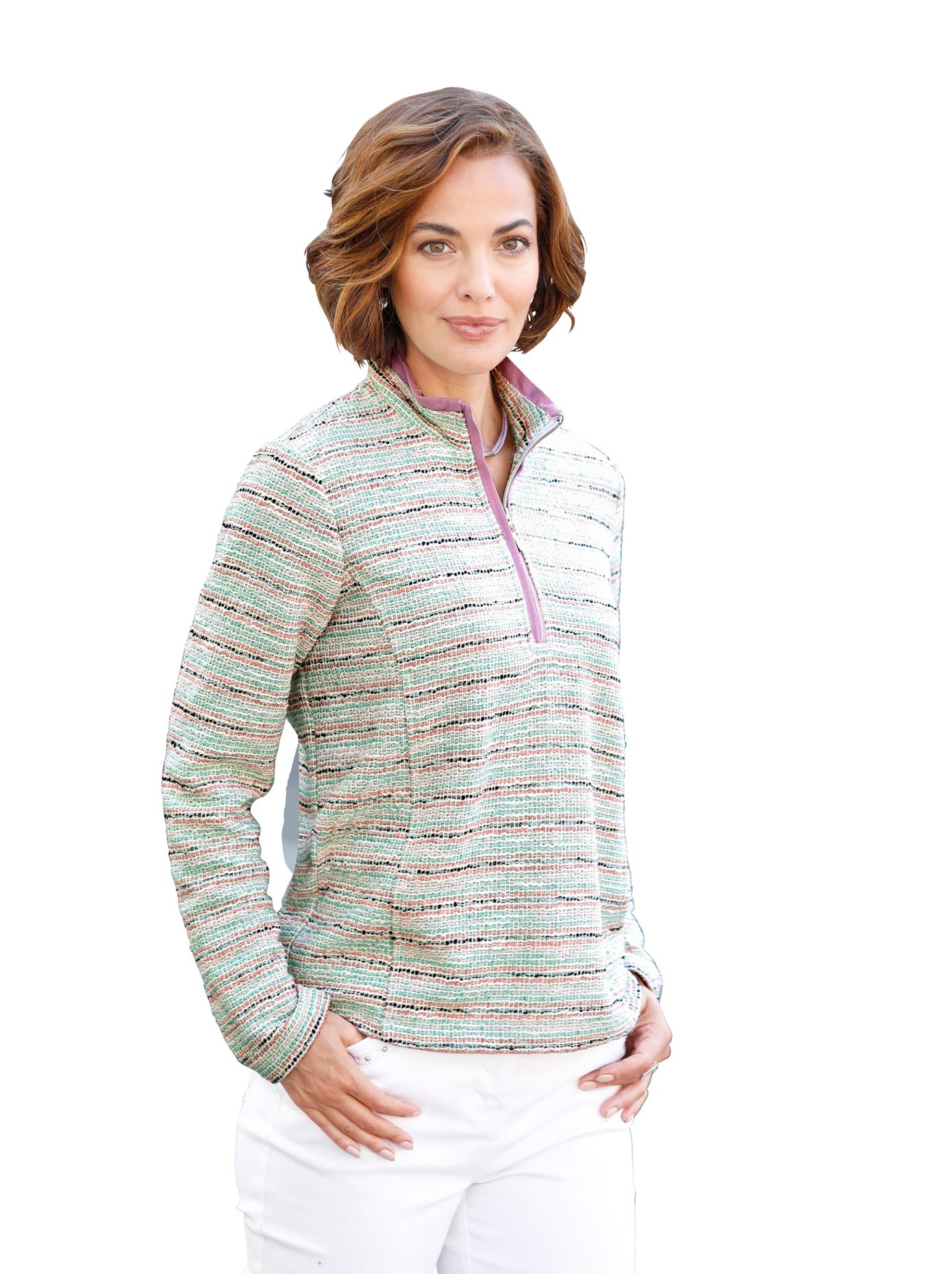 Casual Looks Stehkragenshirt »Shirt« (1 tlg.)