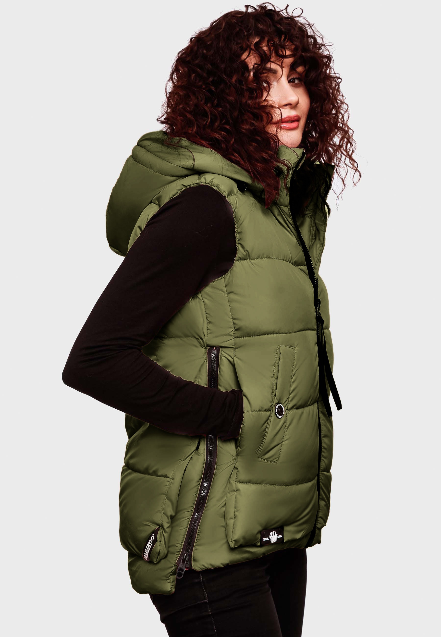 Marikoo Steppweste »Zarinaa«, mit vier seitlichen Taschen