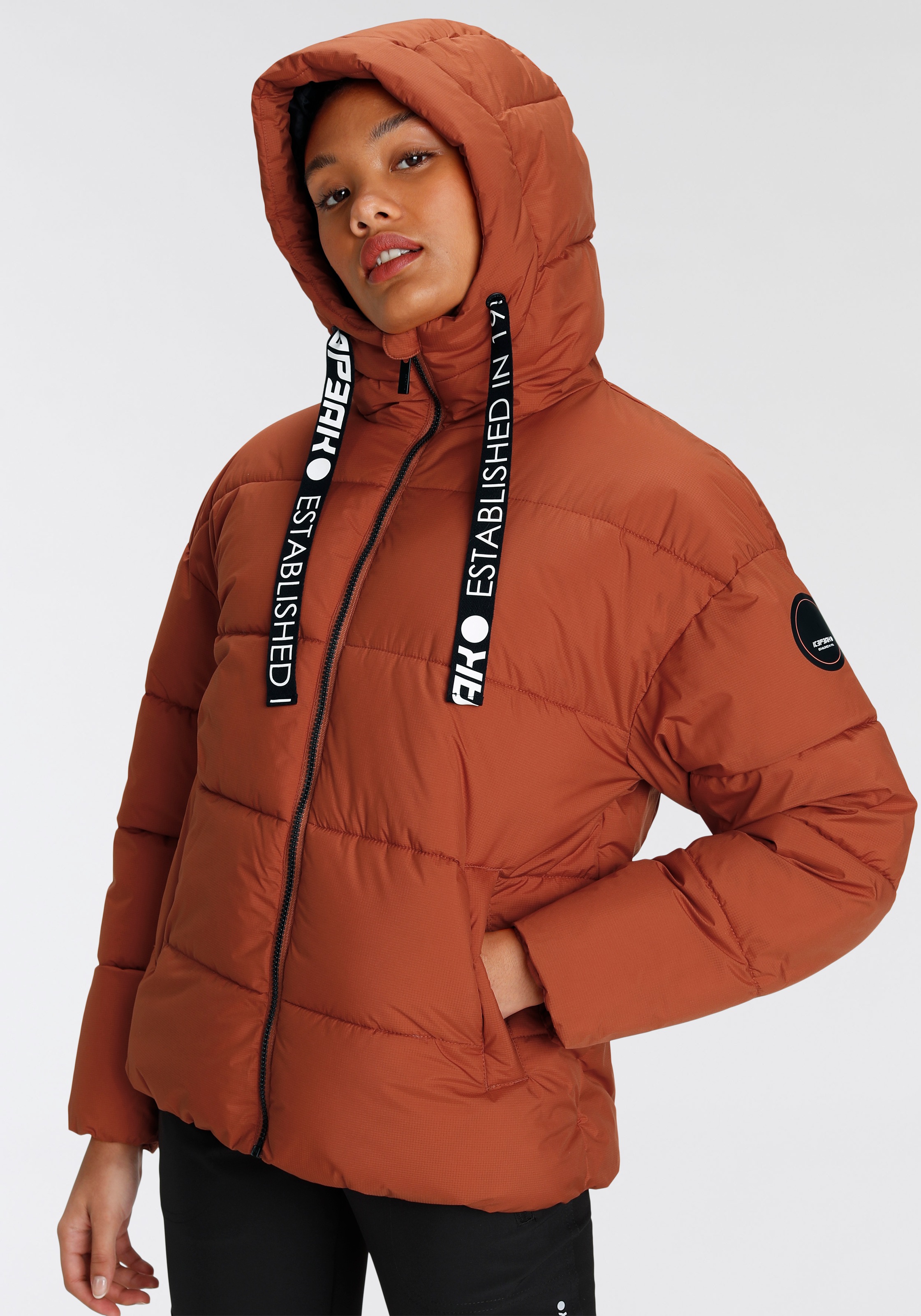 Icepeak Steppjacke "VACHA", mit Kapuze günstig online kaufen