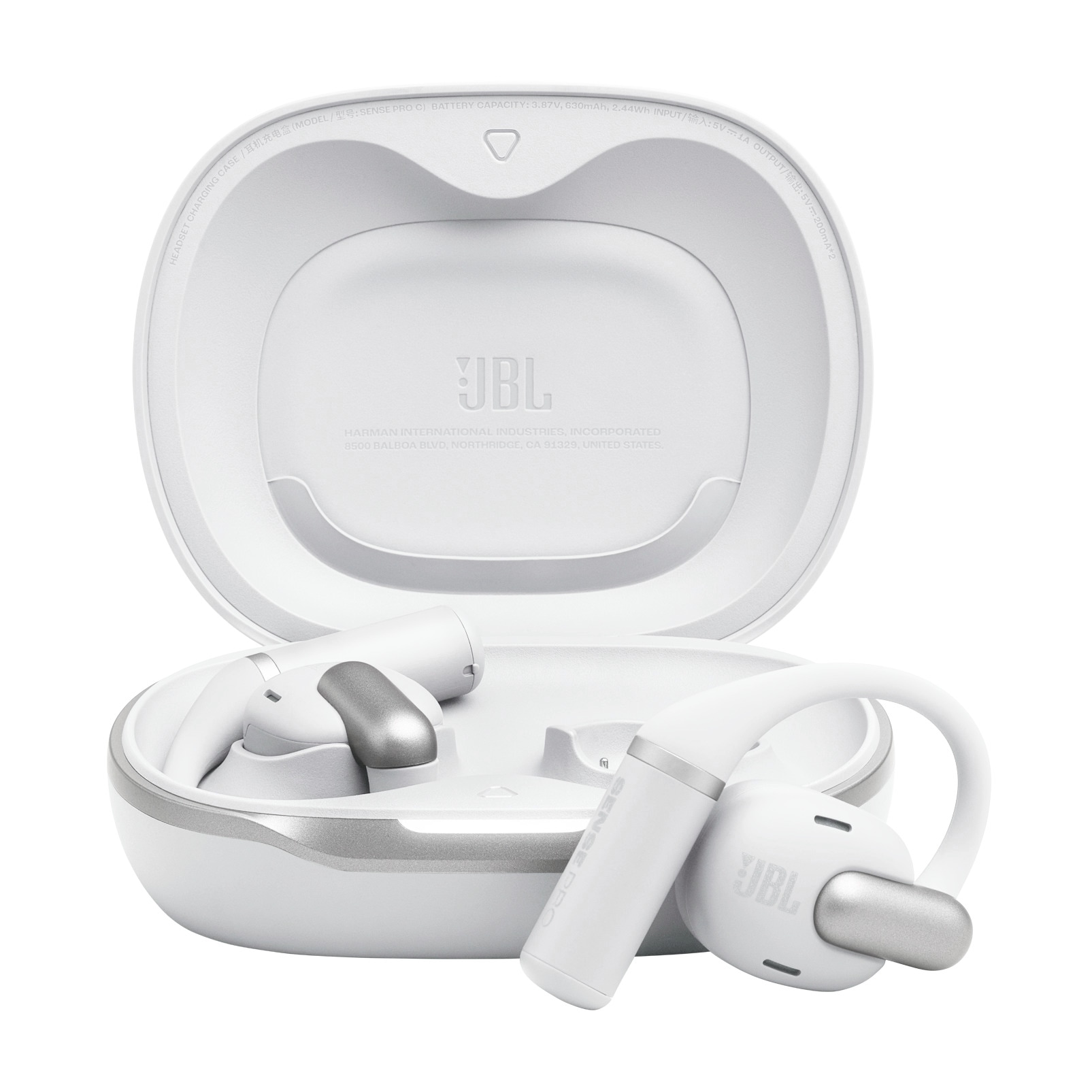 JBL Open-Ear-Kopfhörer "Sense Pro", weiß, B:10cm H:3,5cm T:16cm, Kopfhörer - Einheitsgröße