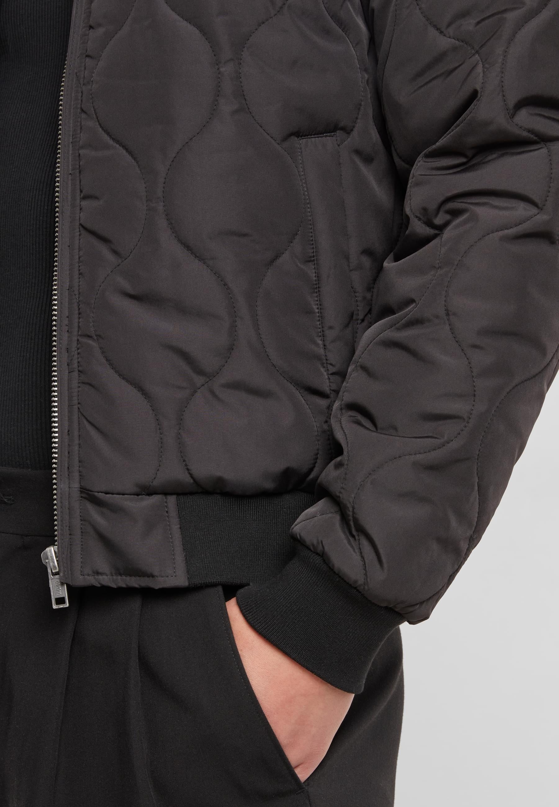 URBAN CLASSICS Bomberjacke »Urban Classics Onion Quilted Bomber«, (1 St.), ohne Kapuze