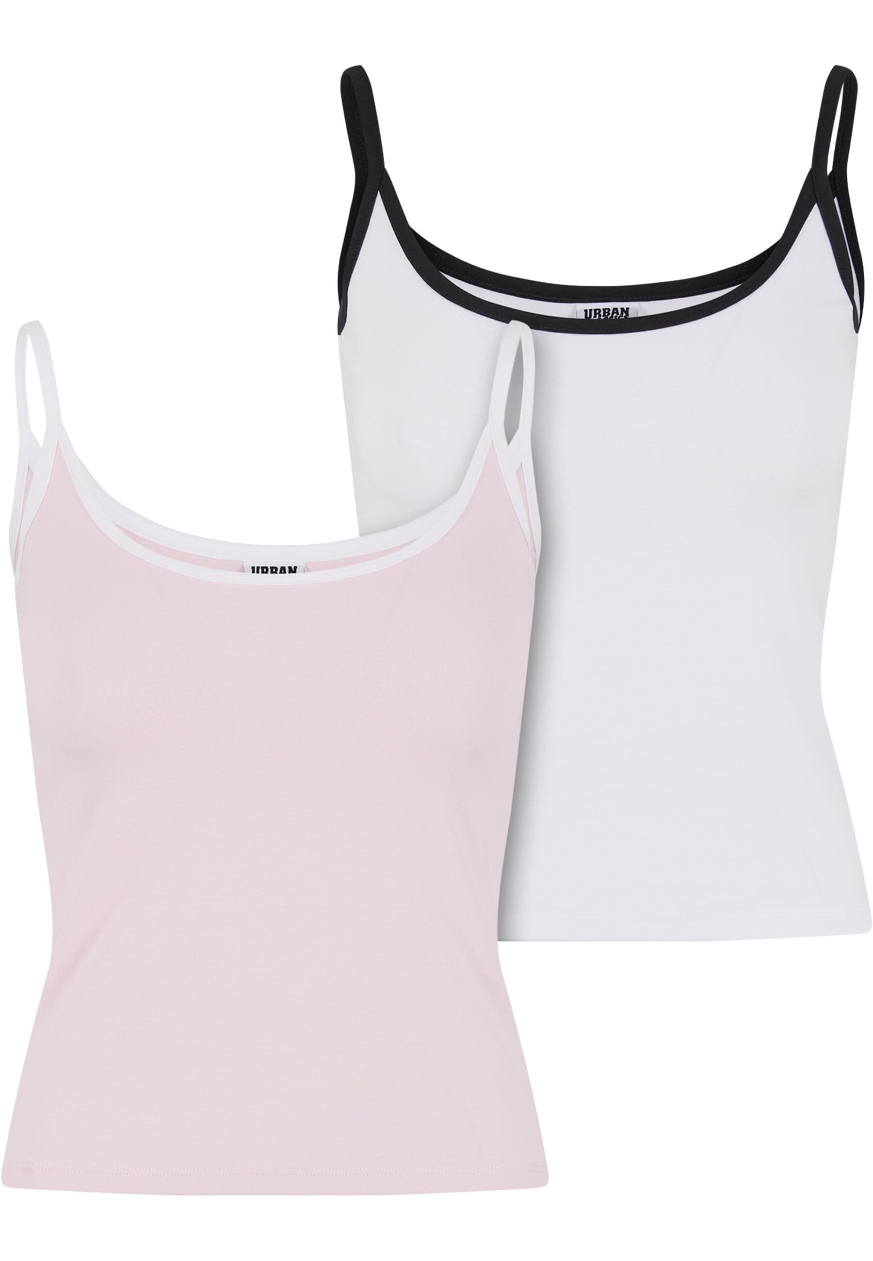 URBAN CLASSICS Muskelshirt "Urban Classics Ladies Contrast Basic Top 2-Pack günstig online kaufen
