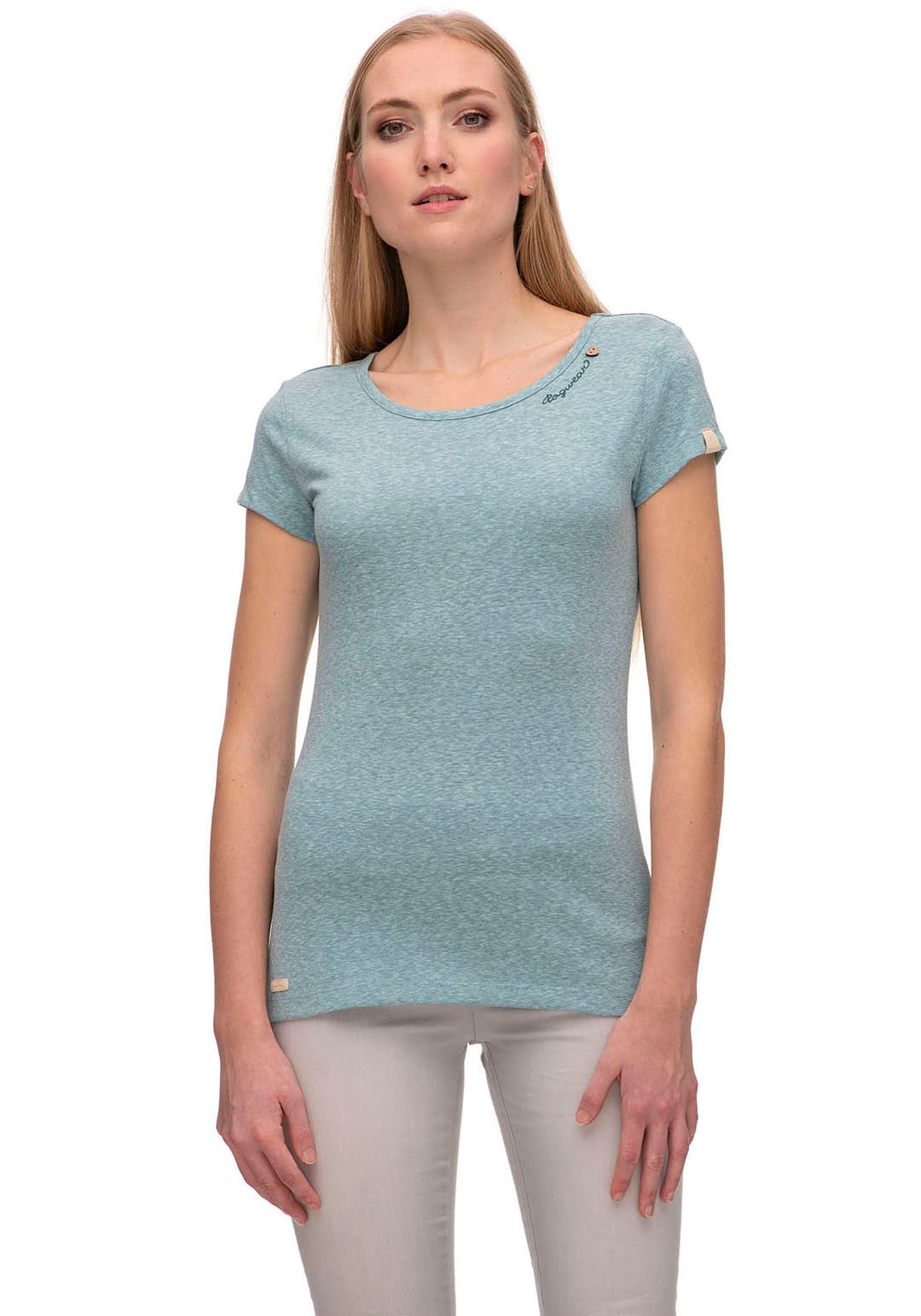 Optik Melange BAUR »Shirt Rundhalsshirt in | T-Shirt kaufen Ragwear MINTT«,