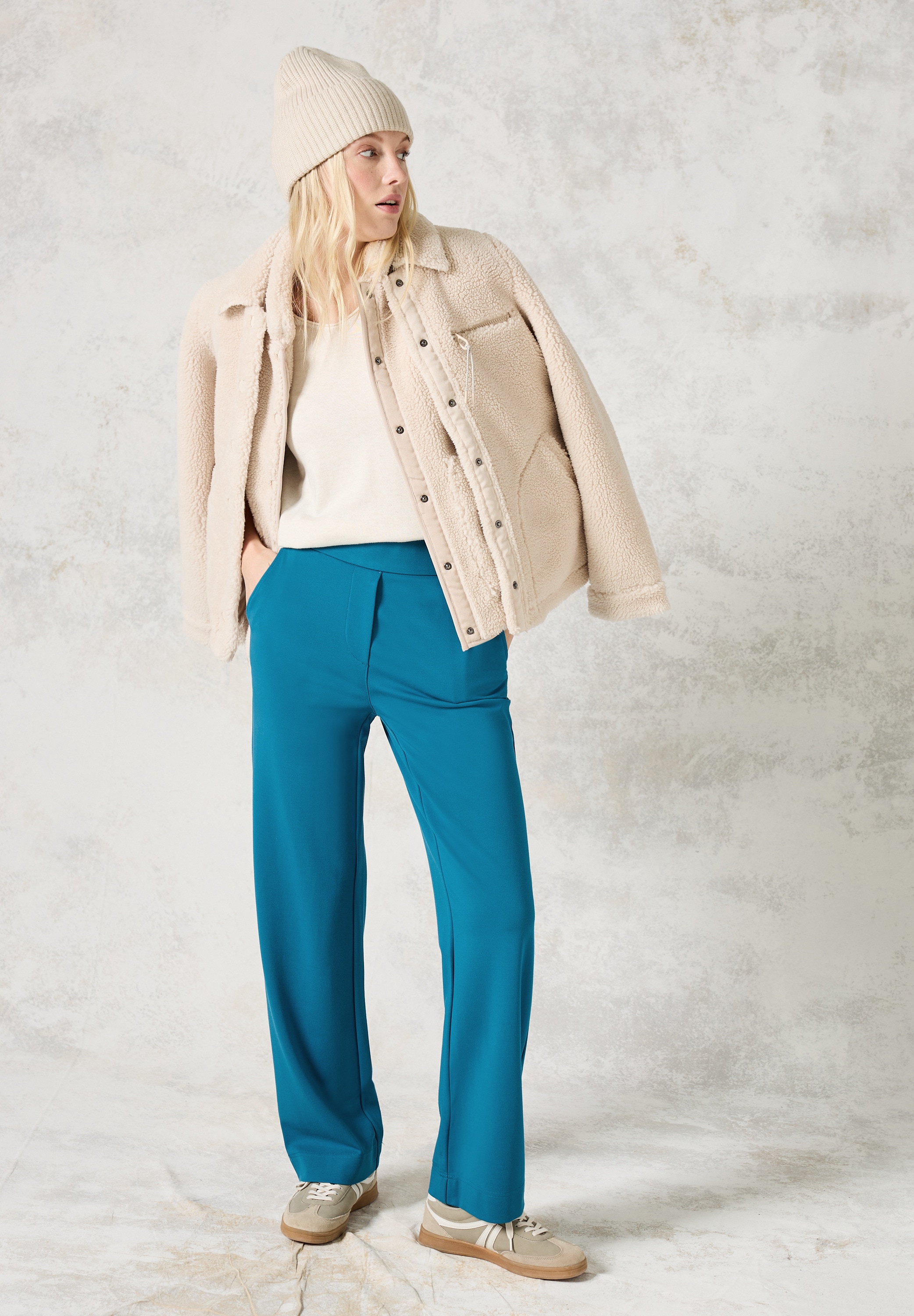 Cecil Stoffhose  High Waist