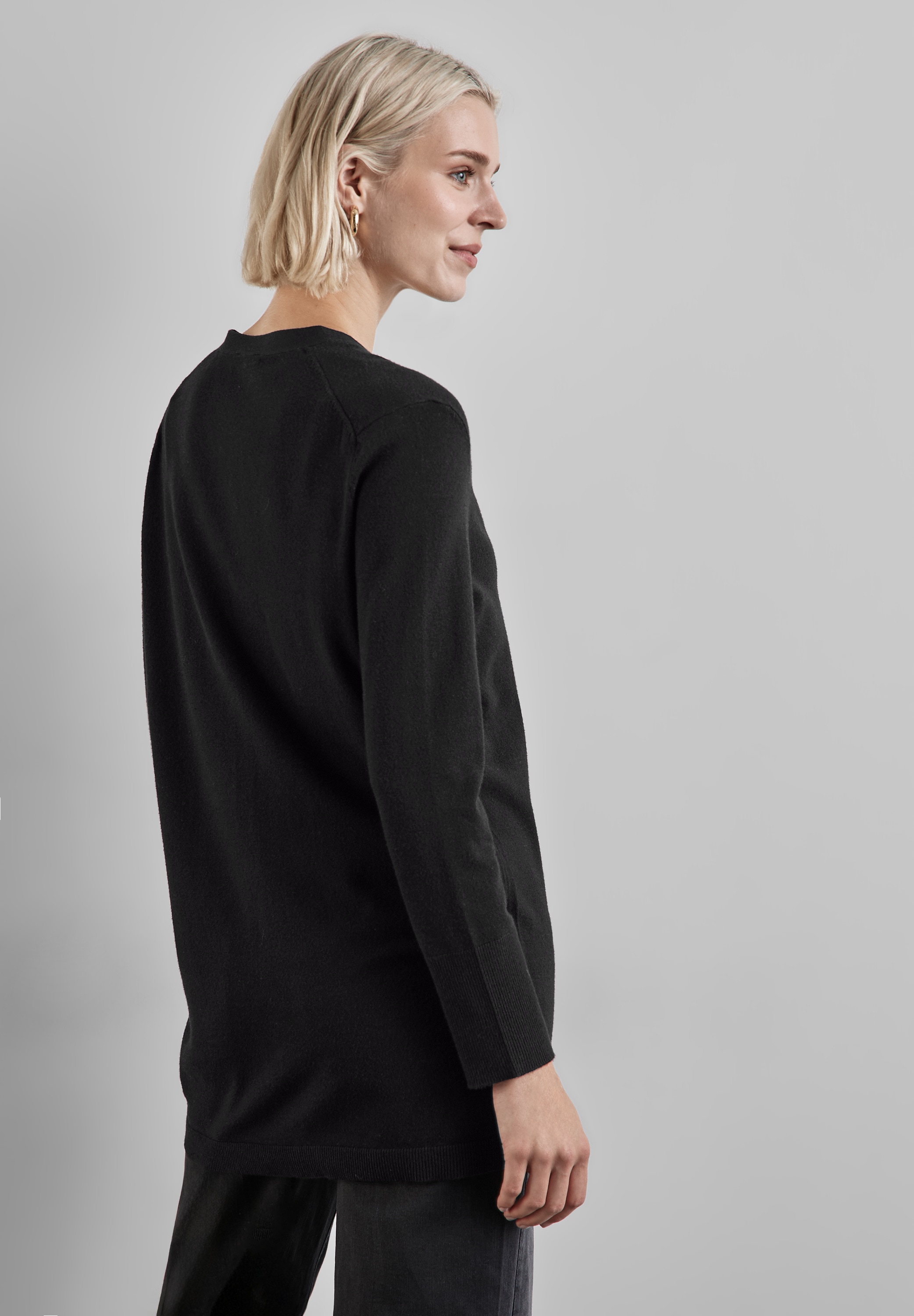 STREET ONE Cardigan, mit V-Ausschnitt
