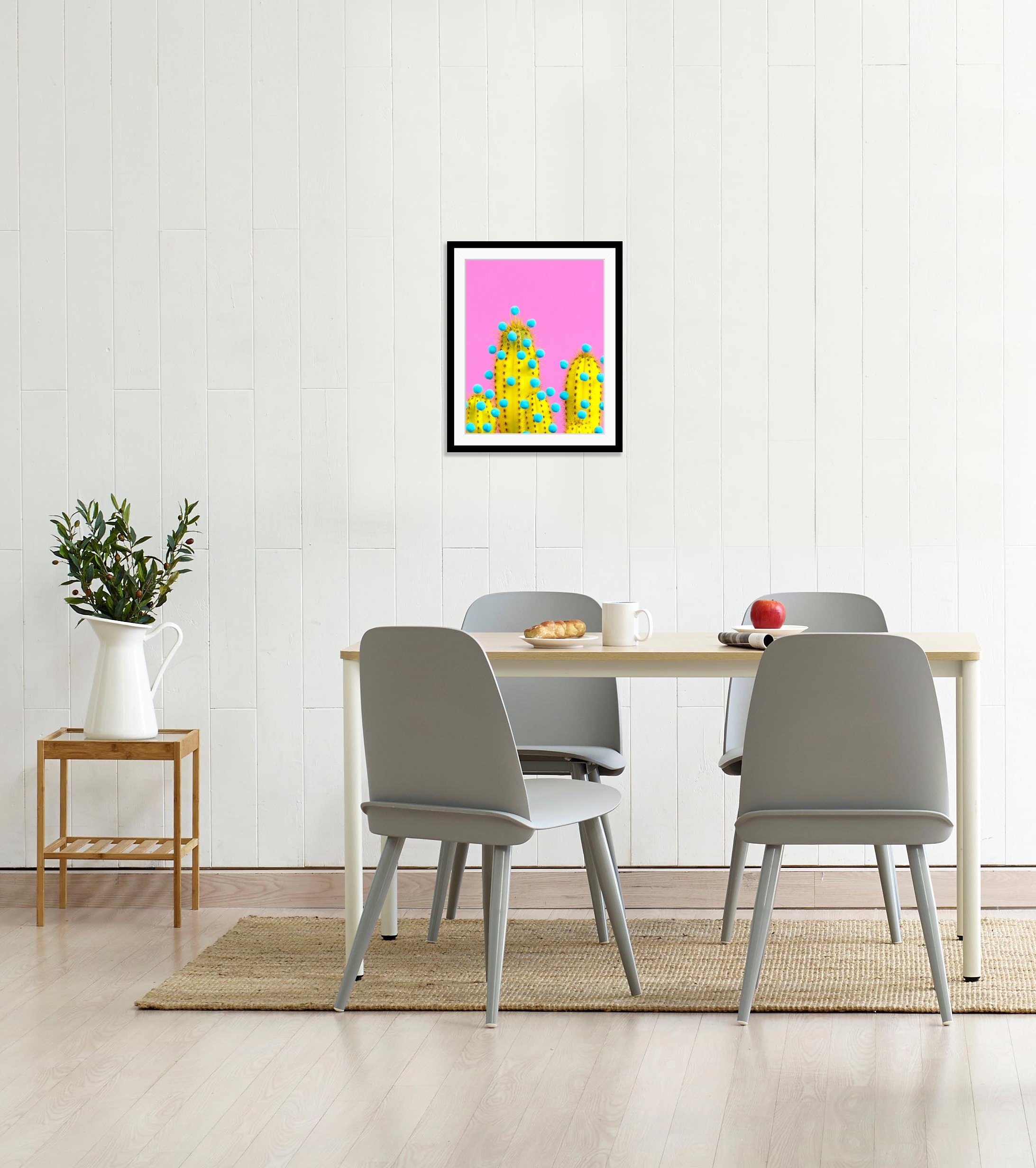 queence Bild »Livia«, Pflanzen-Pflanzenbilder-Kunst-Blumen, HD Premium Poster-Druck inkl. Holzrahmen