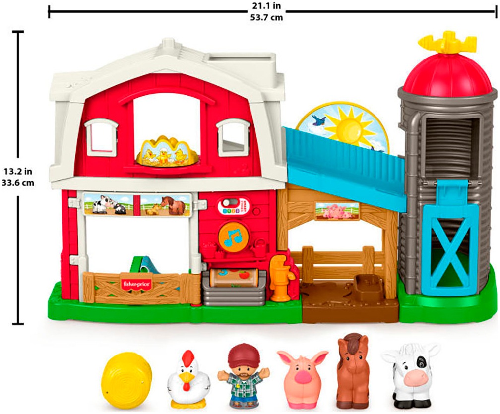 Fisher-Price® Lernspielzeug »Little People Bauernhof (D, F, E, I, DU)«, mit Sound