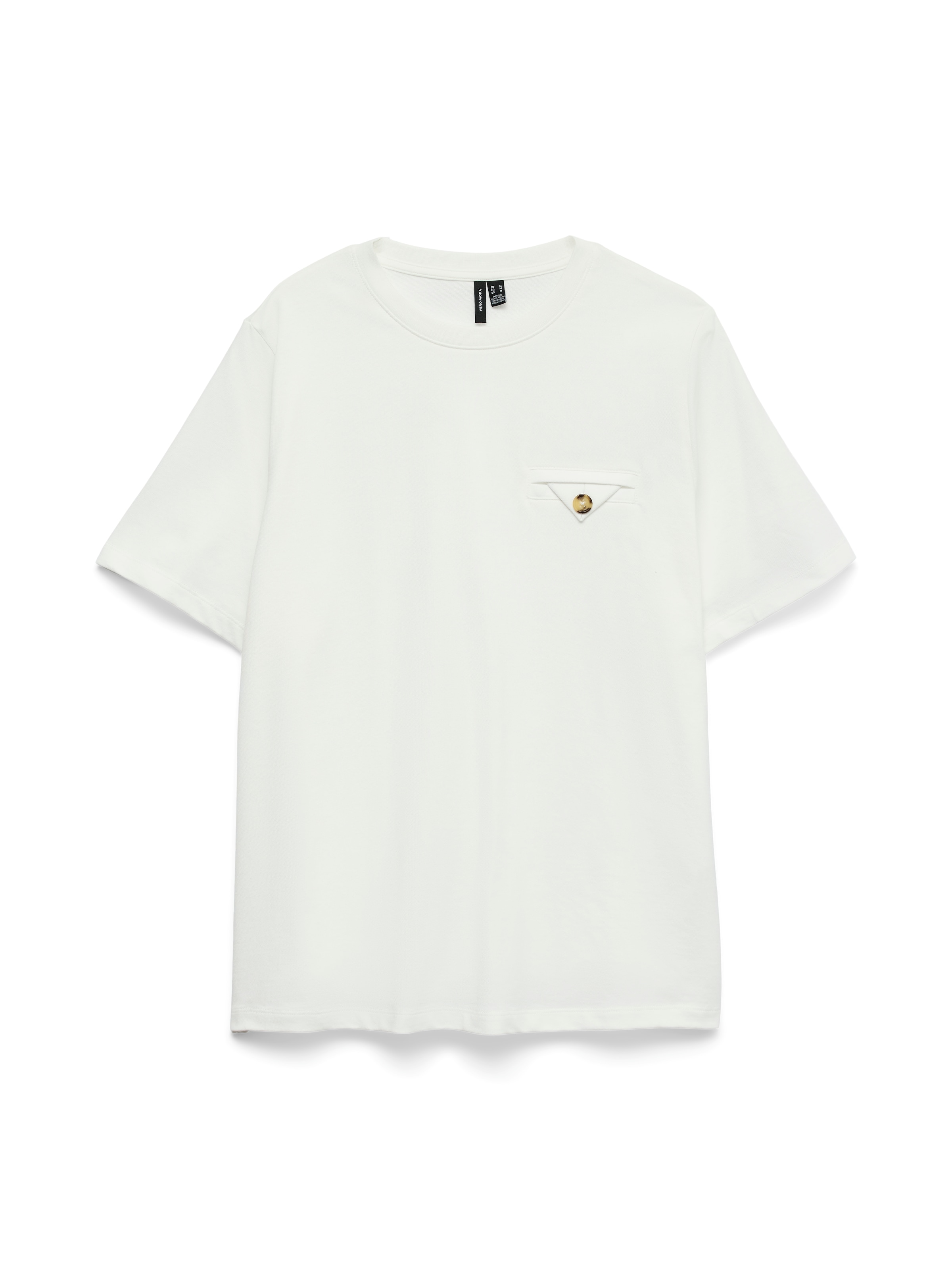 Vero Moda T-Shirt "VMULLA CATY SS TOP JRS GA" mit Dreieckstasche günstig online kaufen