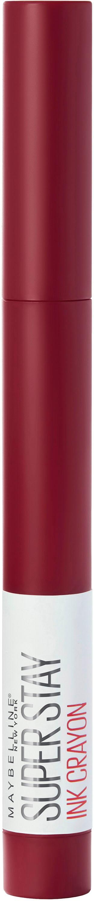 MAYBELLINE NEW YORK Lippenstift »SUPER STAY INK CRAYON« matter Lippenstift in klassisch origineller Stiftform