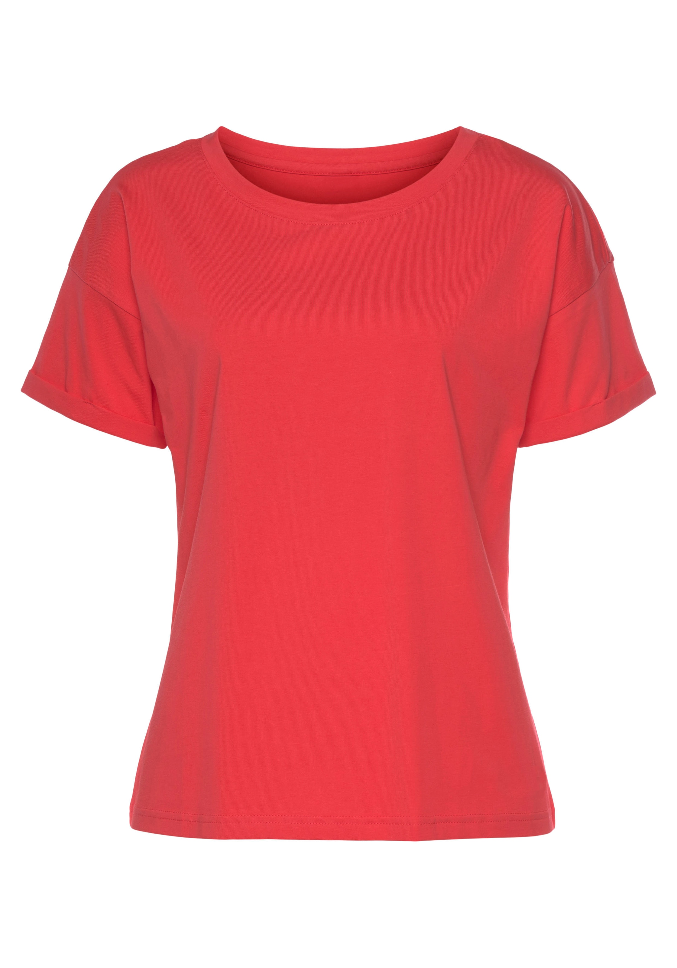 H.I.S T-Shirt »mit Ärmelaufschlag«, im maritimen Stil, Loungewear bestellen  | BAUR