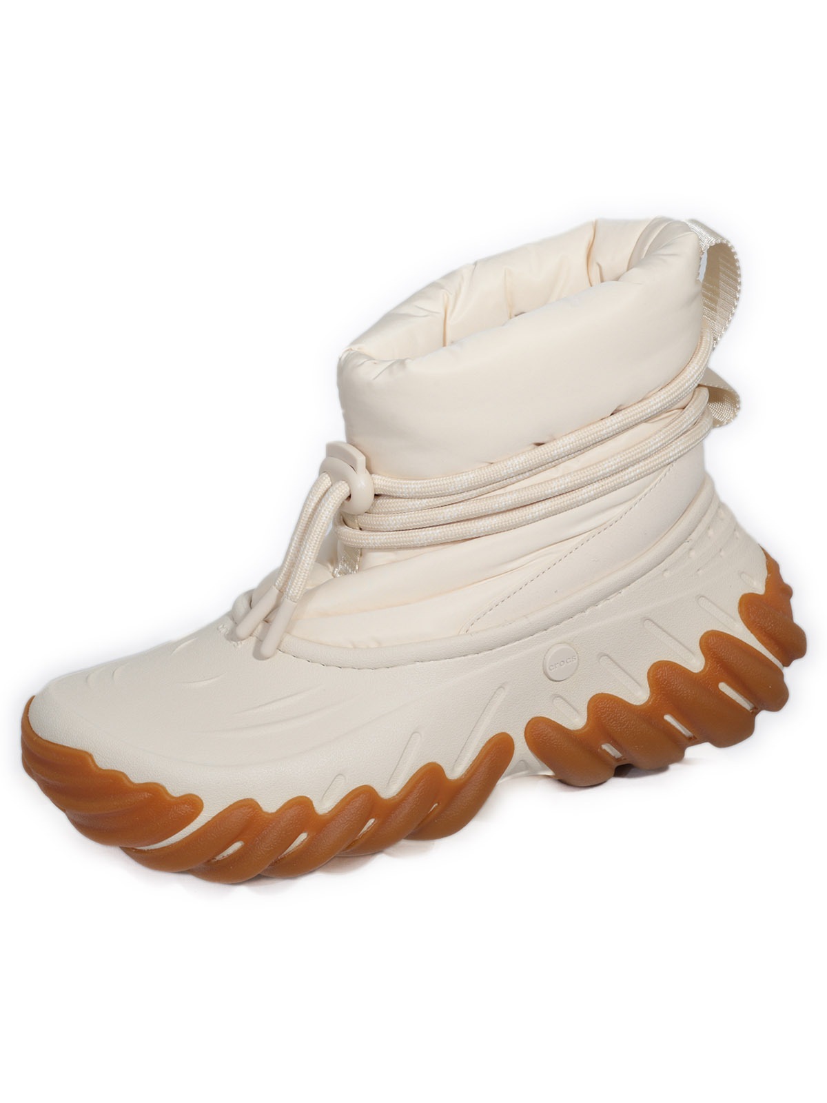 CROCS Clog "Stiefel 208716-160 Crocs Echo Boot", Gr. 43, beige, Obermaterial: 100% Nylon NY., Schuhe