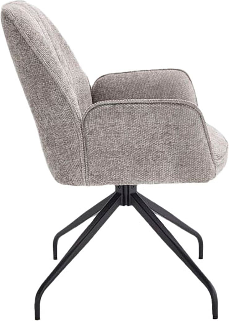 Home affaire Drehstuhl "Campanet" () 2 Stk. Bouclé moderner Drehstuhl mit g günstig online kaufen