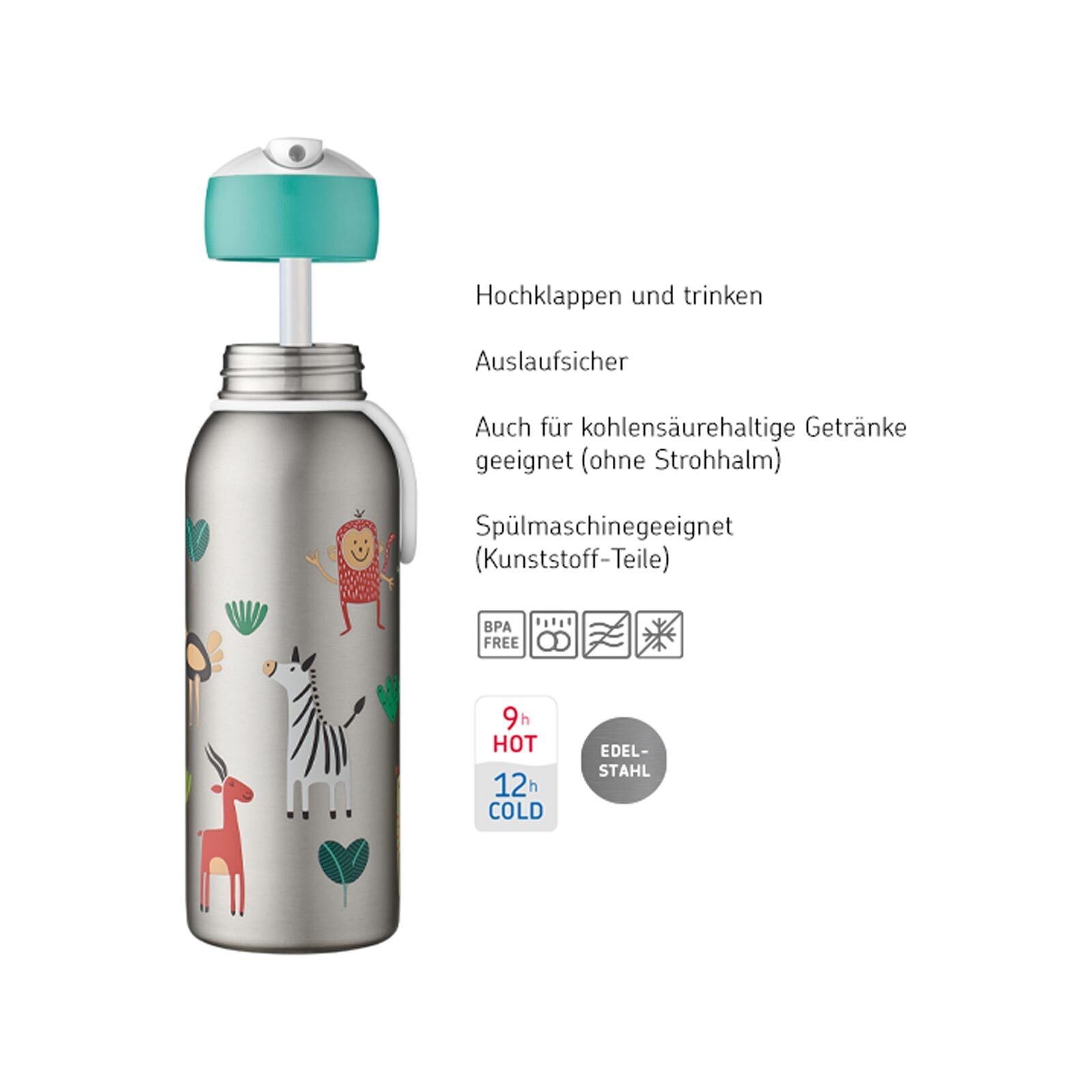 Mepal Trinkflasche »Thermoflasche Flip-Up Campus 350 ml«
