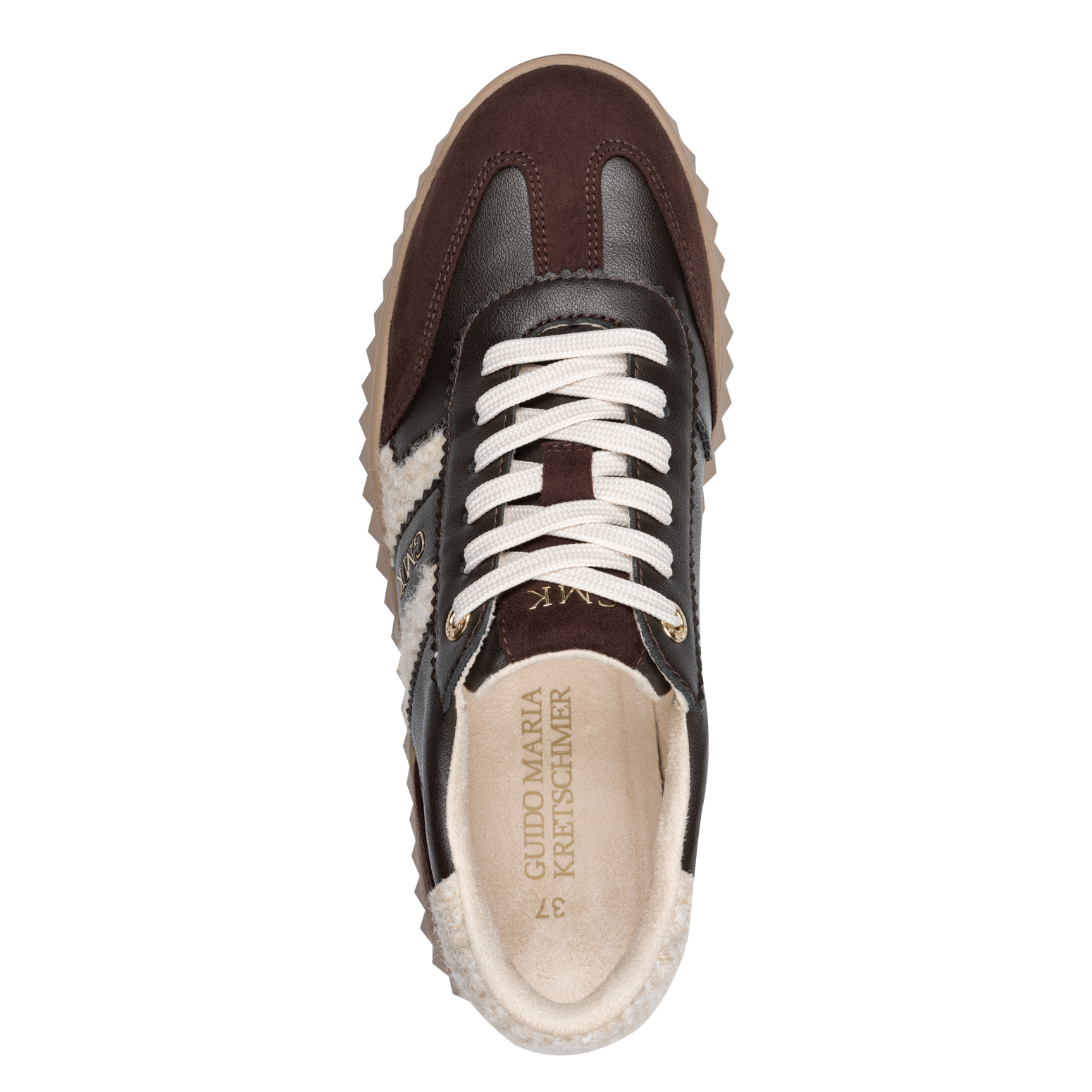 MARCO TOZZI by GMK Plateausneaker  Freizeitschuh, Halbschuh, Schnürer im Retro-Look und Eye-Catcher Sohle