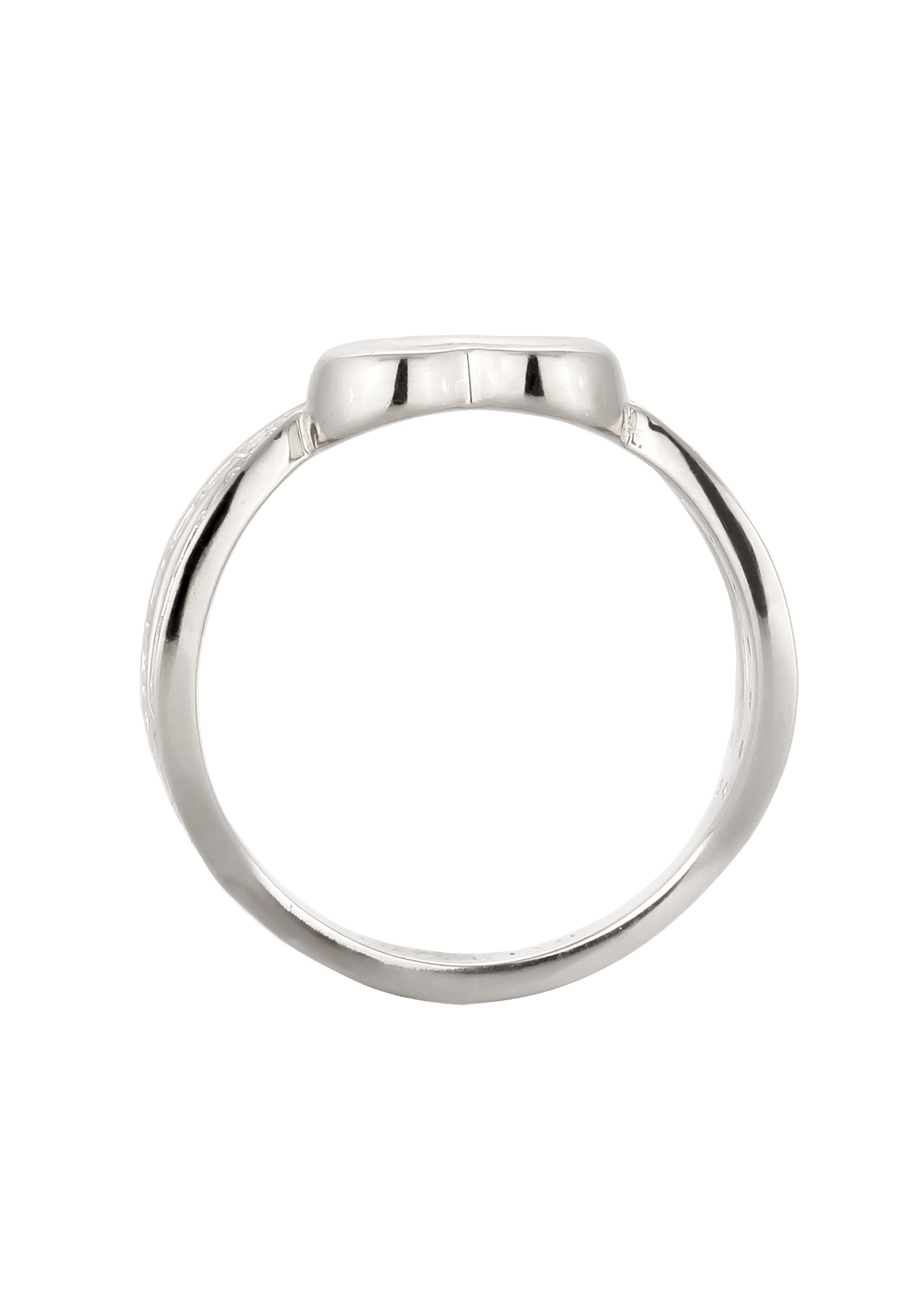 Elli Silberring »Ring Herz Zirkonia Weiß 925 Sterling Silber«