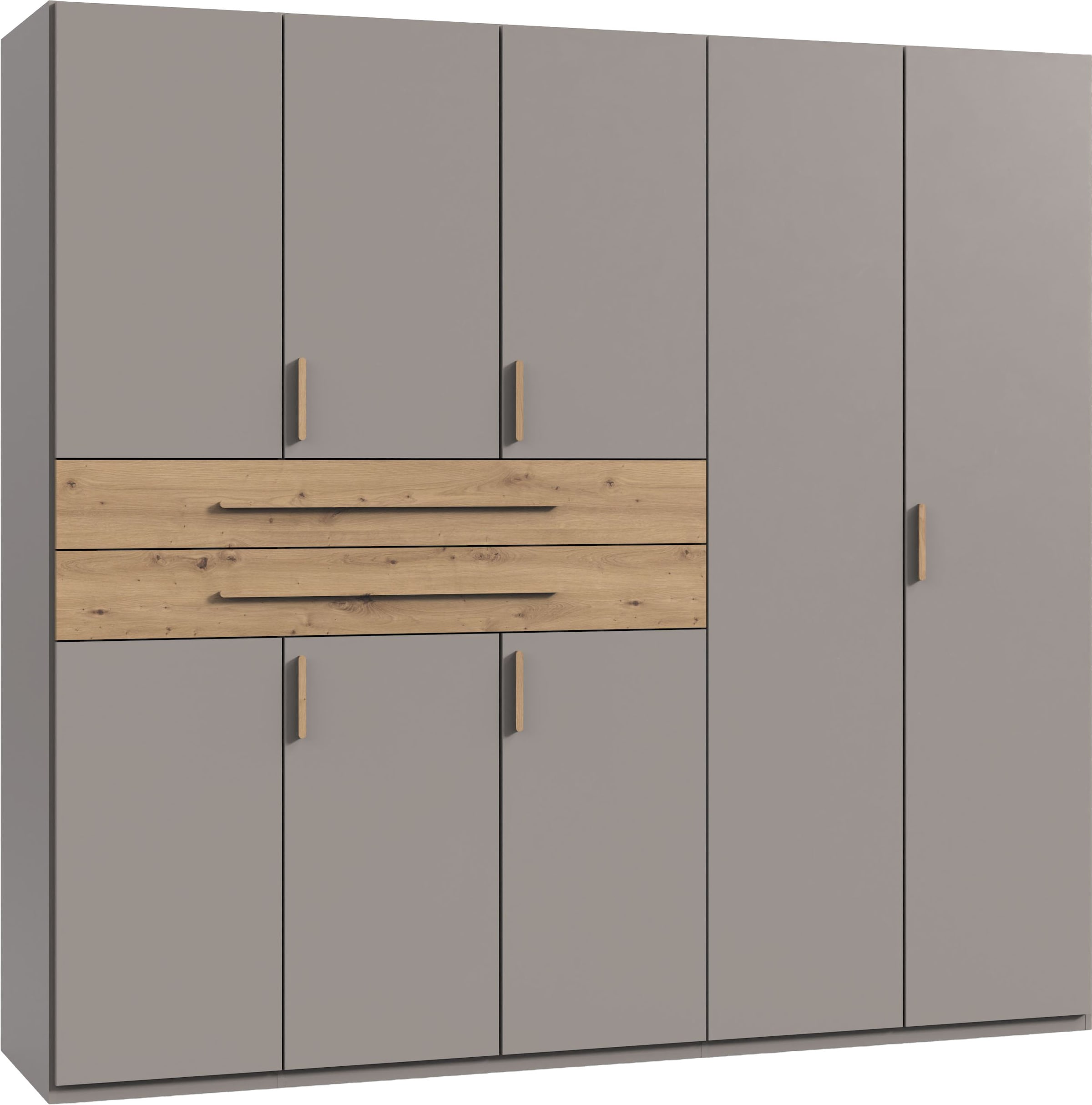 Wimex "Digit Kleiderschrank wahlweise mit oder ohne Spiegel" Schlafzimmer Schrank Bestseller im modernem Design, erhältlich in den Breiten 225cm oder 270cm (mit 8 oder 10 Türen)
