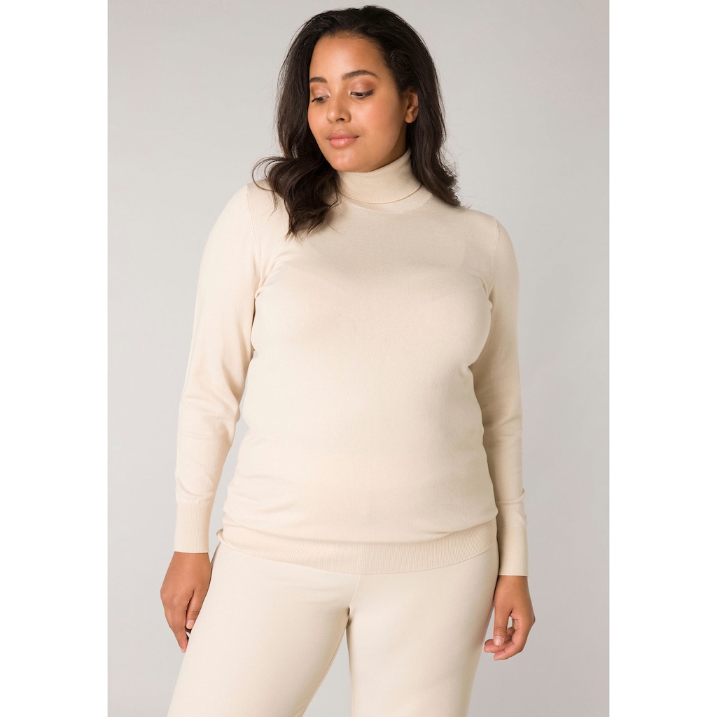 Base Level Curvy Rollkragenpullover »BAS-YUENA«