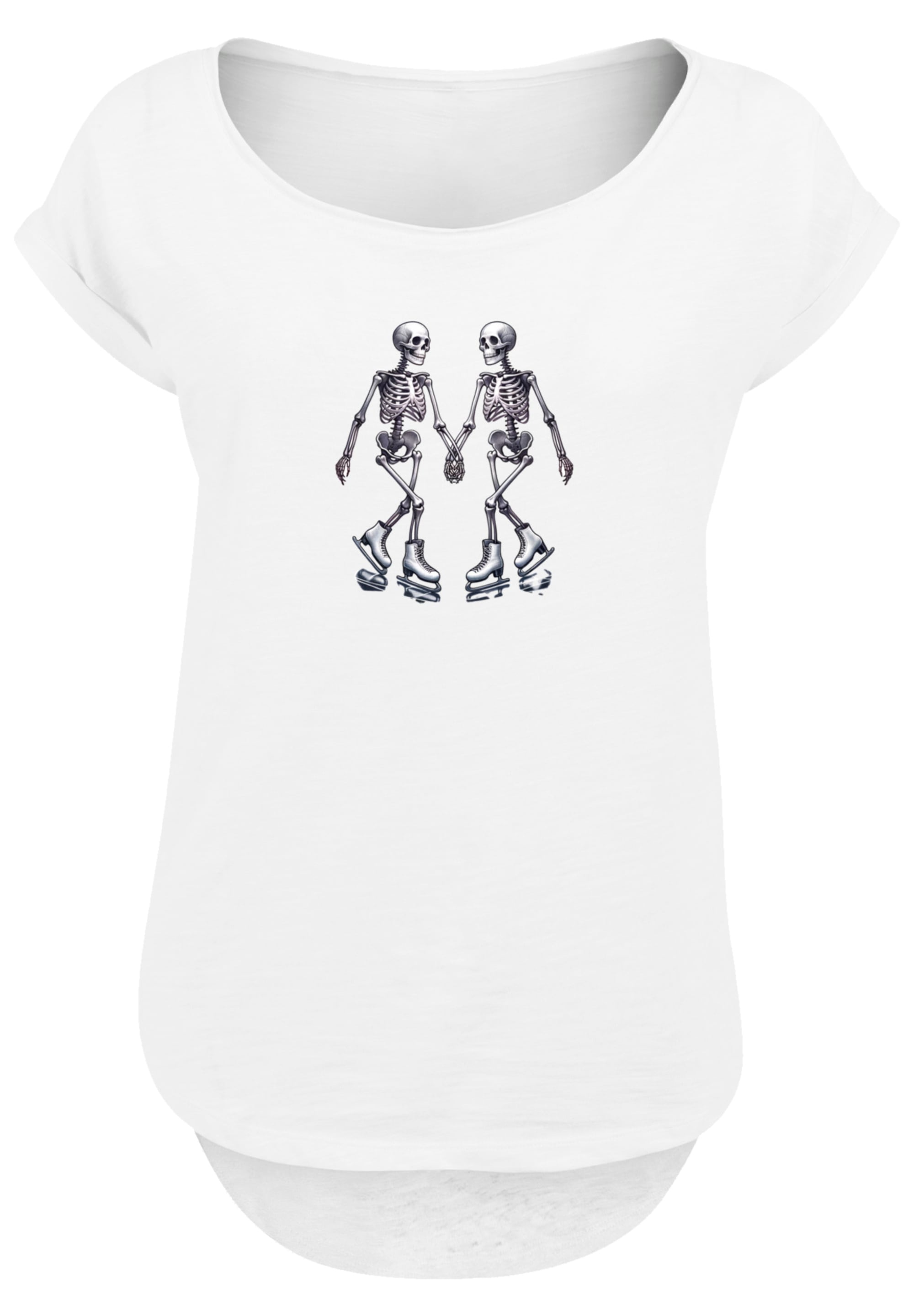 F4NT4STIC T-Shirt »Skelettpaar Eislaufen Valentinstagsgeschenk«, Premium Qualität