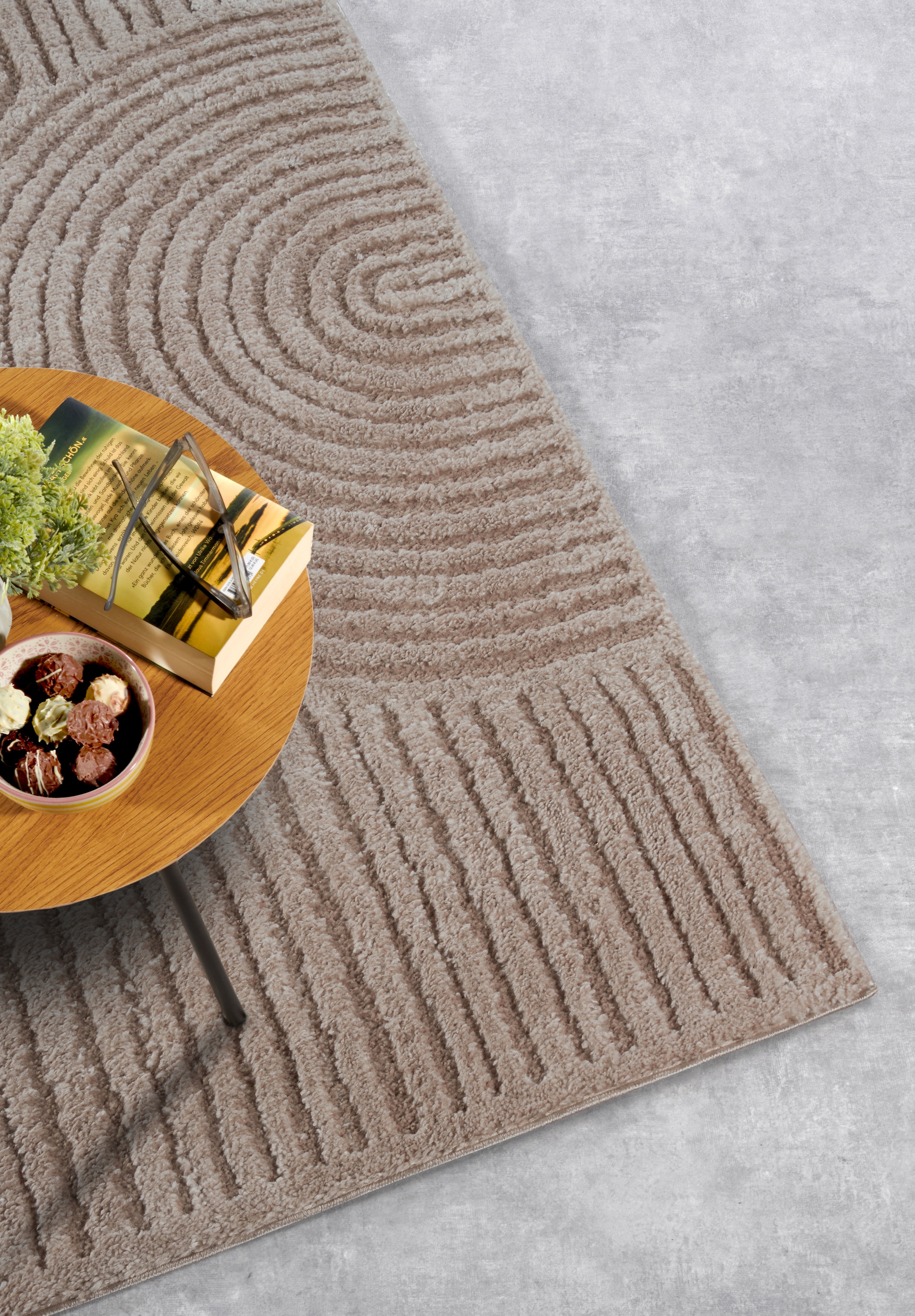 ELLE DECORATION Designteppich »Chappe«, rechteckig, 18 mm Höhe, Shaggy, Läufer, flauschig, weich, Langflor, modern, Hoch Tief Effekt