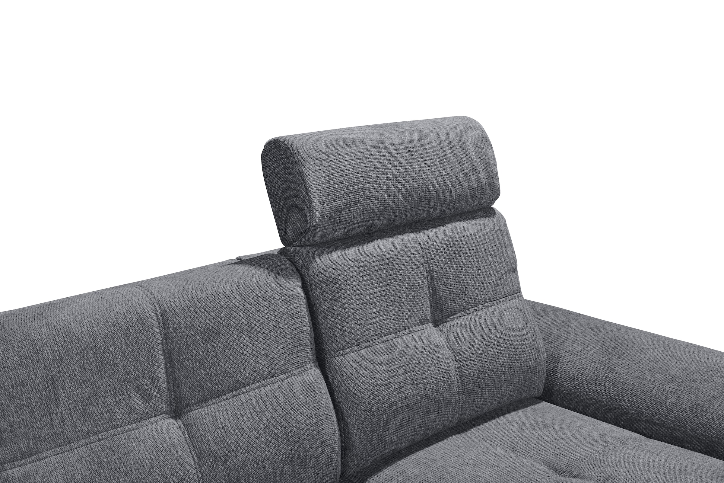ED EXCITING DESIGN Ecksofa »Altona L-Form«, (2 St.), mit Bettfunktion, Bettkasten, Armteilverstellung & Kopfstützen