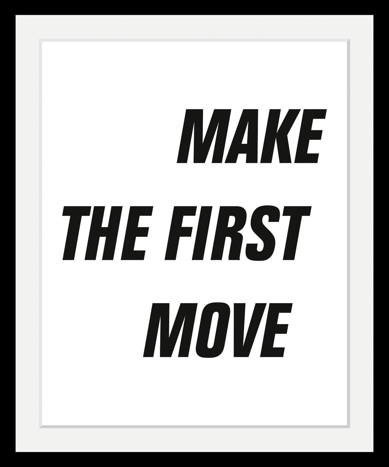 queence Bild "First Move", in 3 Größen, gerahmt