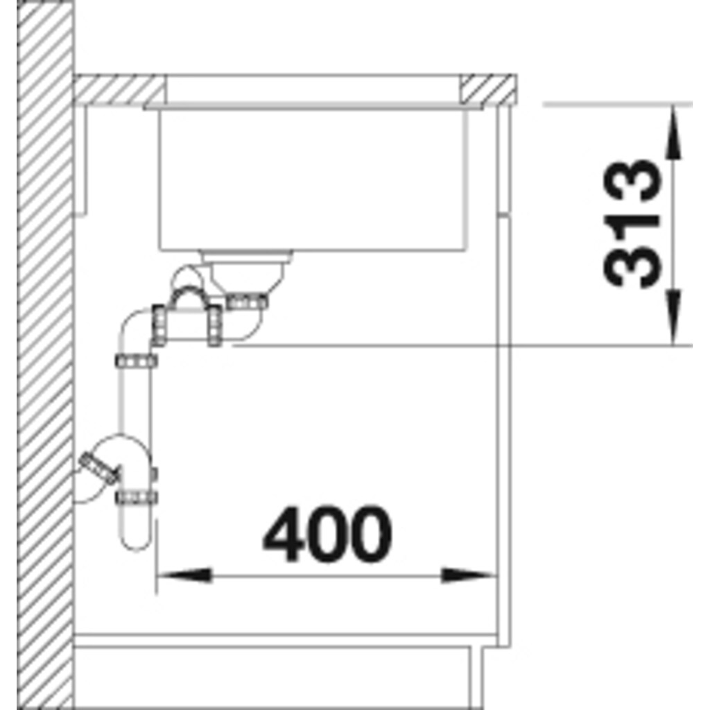 Blanco Granitspüle »SUBLINE 340/160-U«