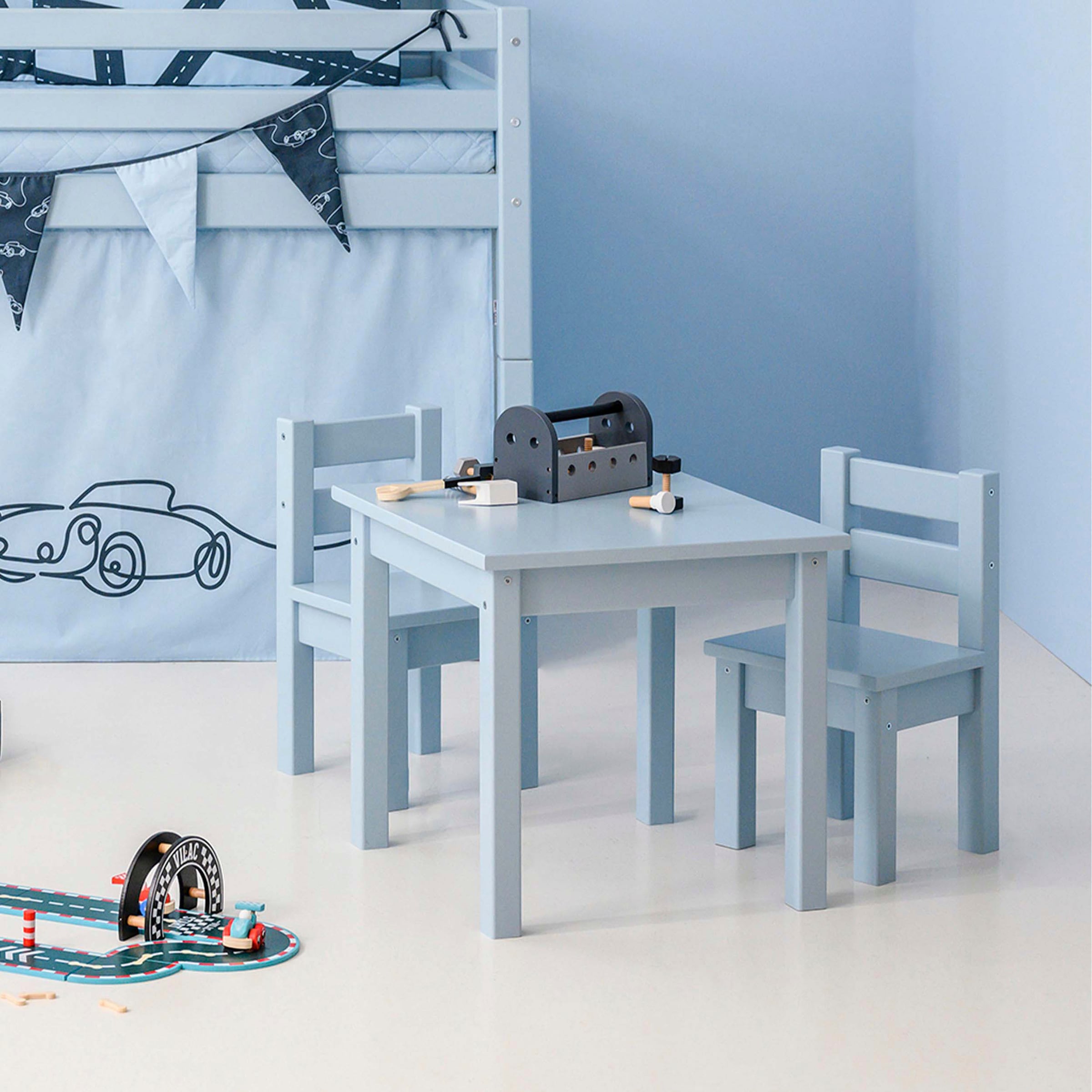 Hoppekids Kindersitzgruppe "MADS Kindersitzgruppe" Set, 1 Tisch, 1 Stuhl, 2 günstig online kaufen