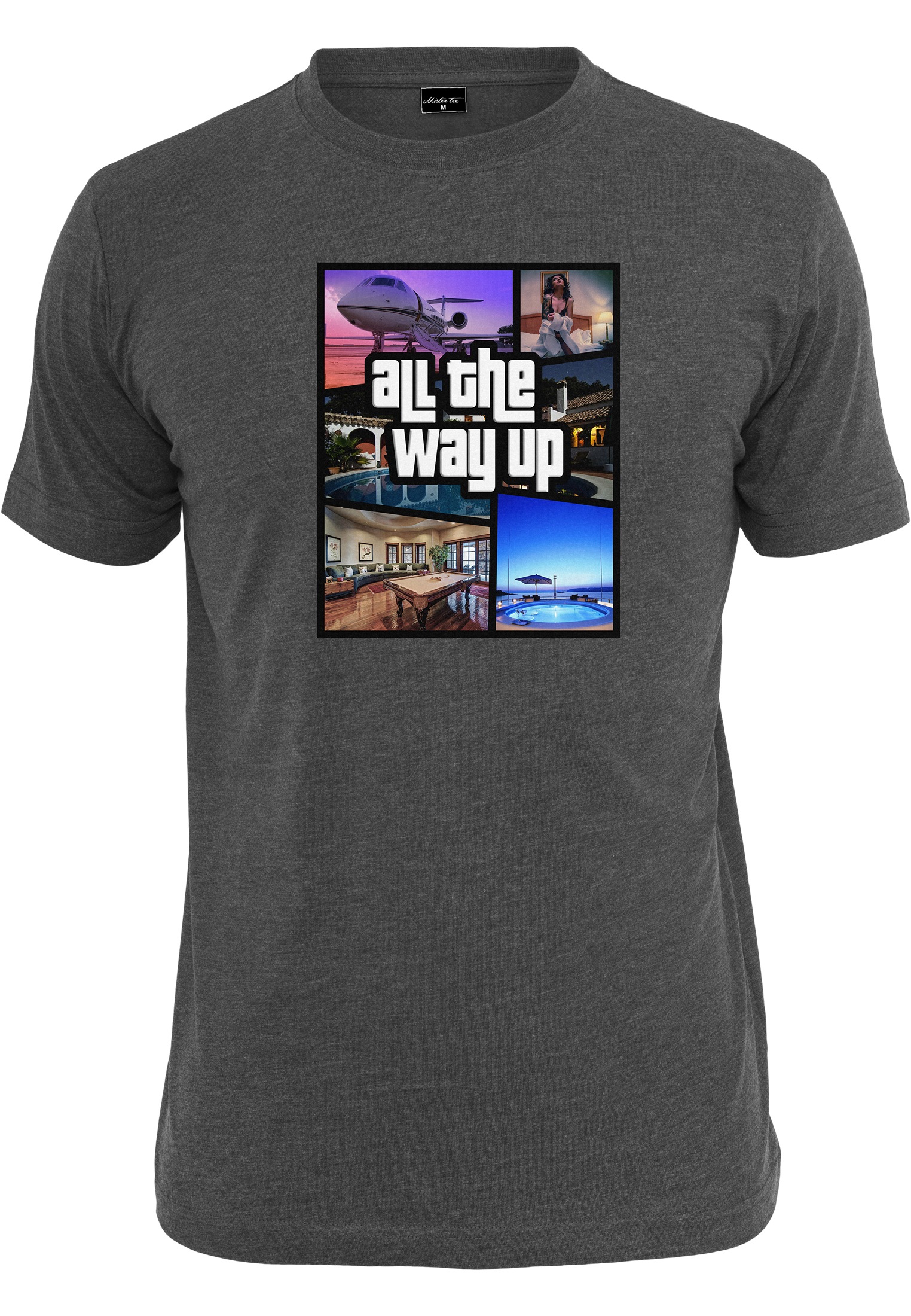 MisterTee T-Shirt »MisterTee Herren All The Way Up Mashup Tee«, (1 tlg.)