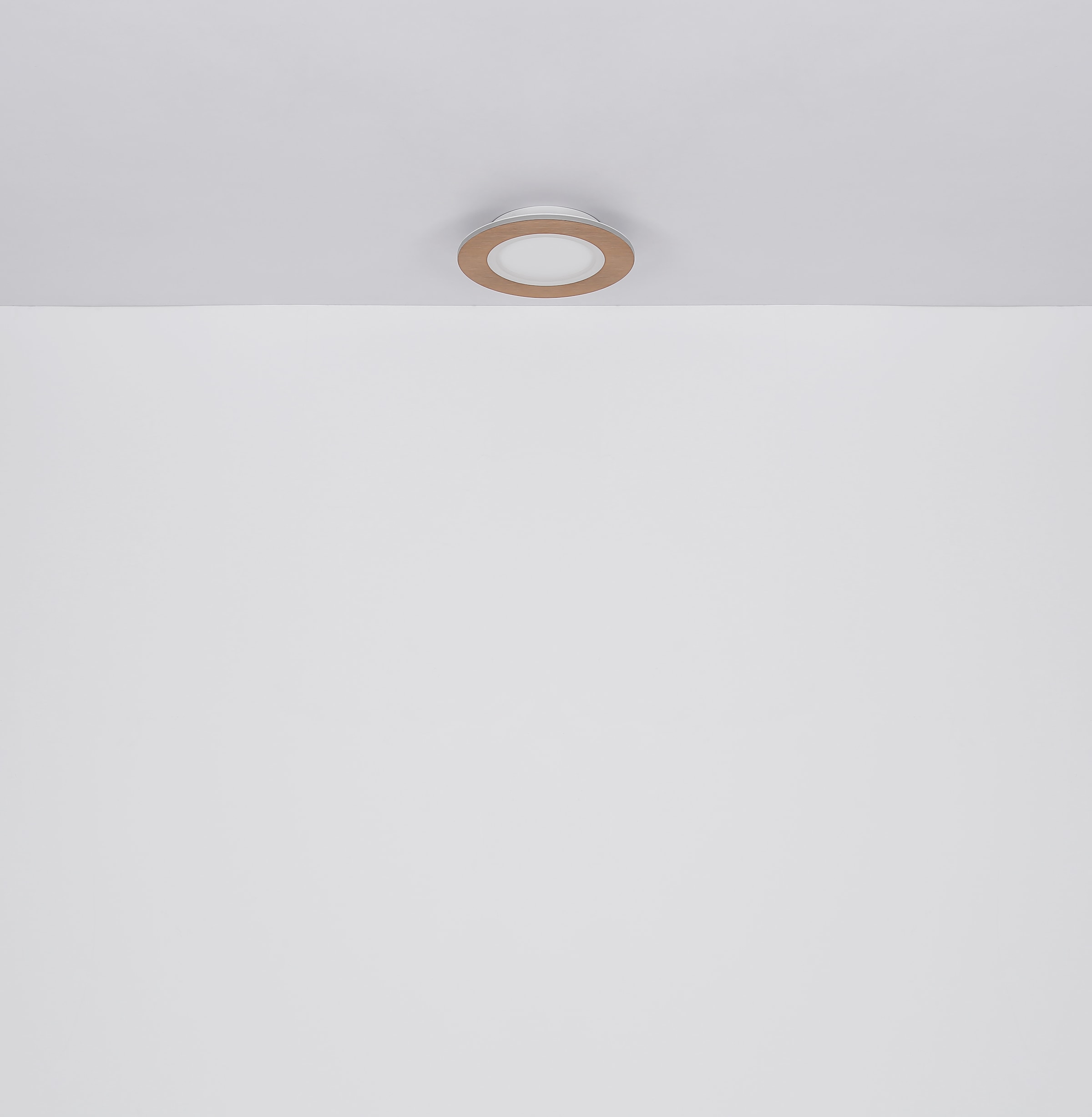 GLOBO LIGHTING LED Deckenleuchte »CLAY«, Leuchtmittel LED-Modul | LED fest integriert, Deckenlampe/holzoptik/rund/Wohnzimmer/Schlafzimmer
