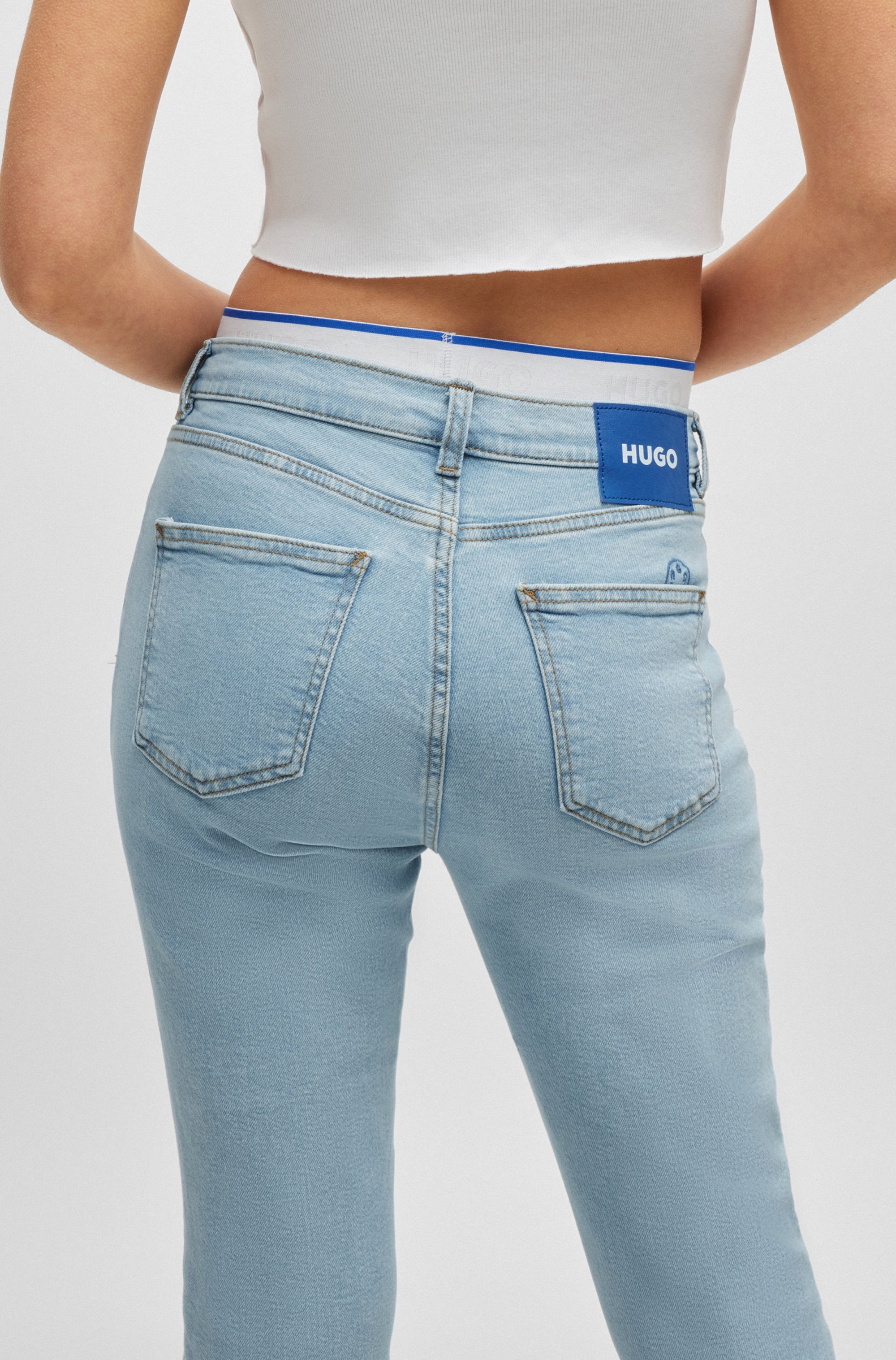 HUGO Blue Skinny-fit-Jeans »Malu« Skinny Fit mit mittlerer Leibhöhe