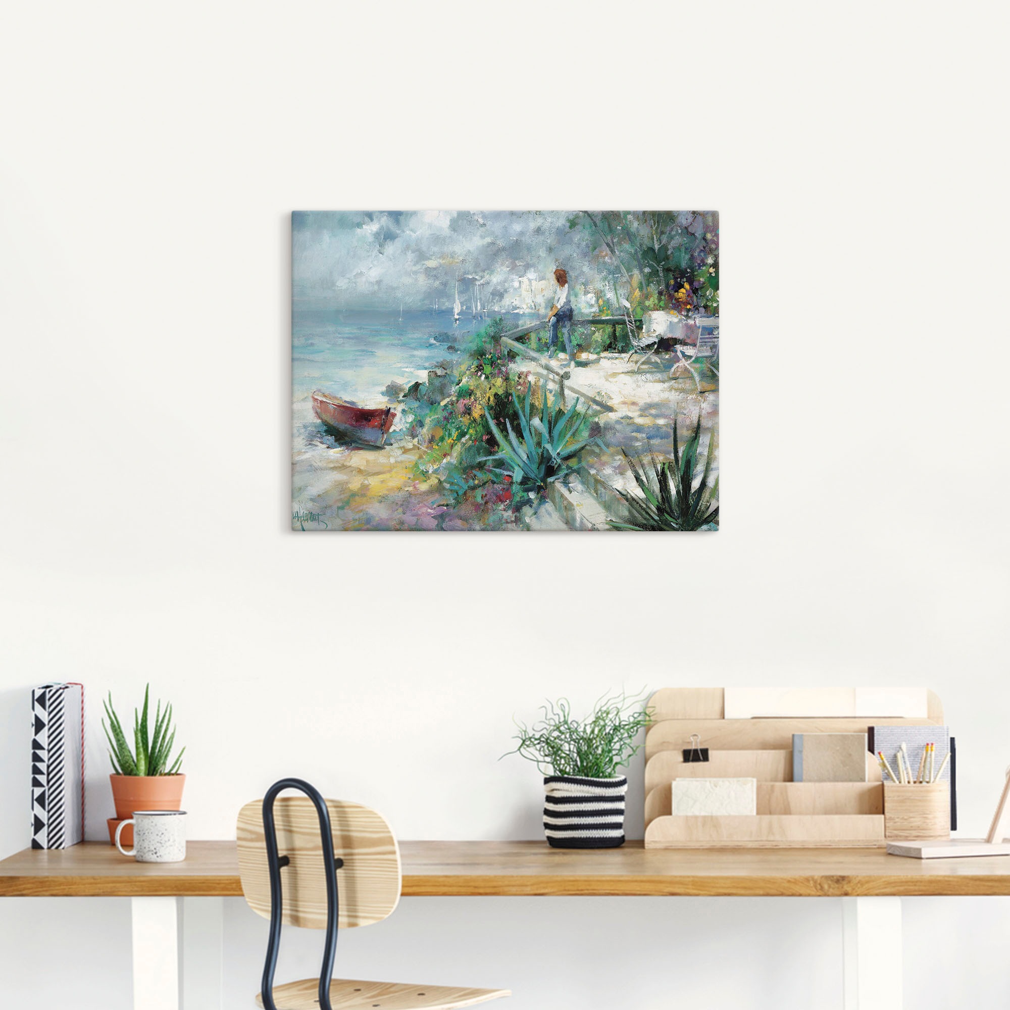 Artland Wandbild "Hoffnung am Horizont", Küste, (1 St.), als Leinwandbild, günstig online kaufen