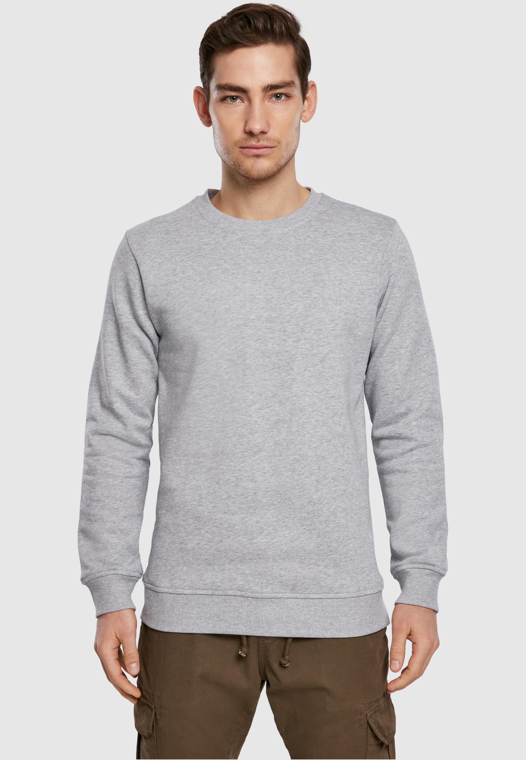 URBAN CLASSICS Rundhalspullover »Urban Classics Herren Organic Basic Crew«, (1 tlg.)