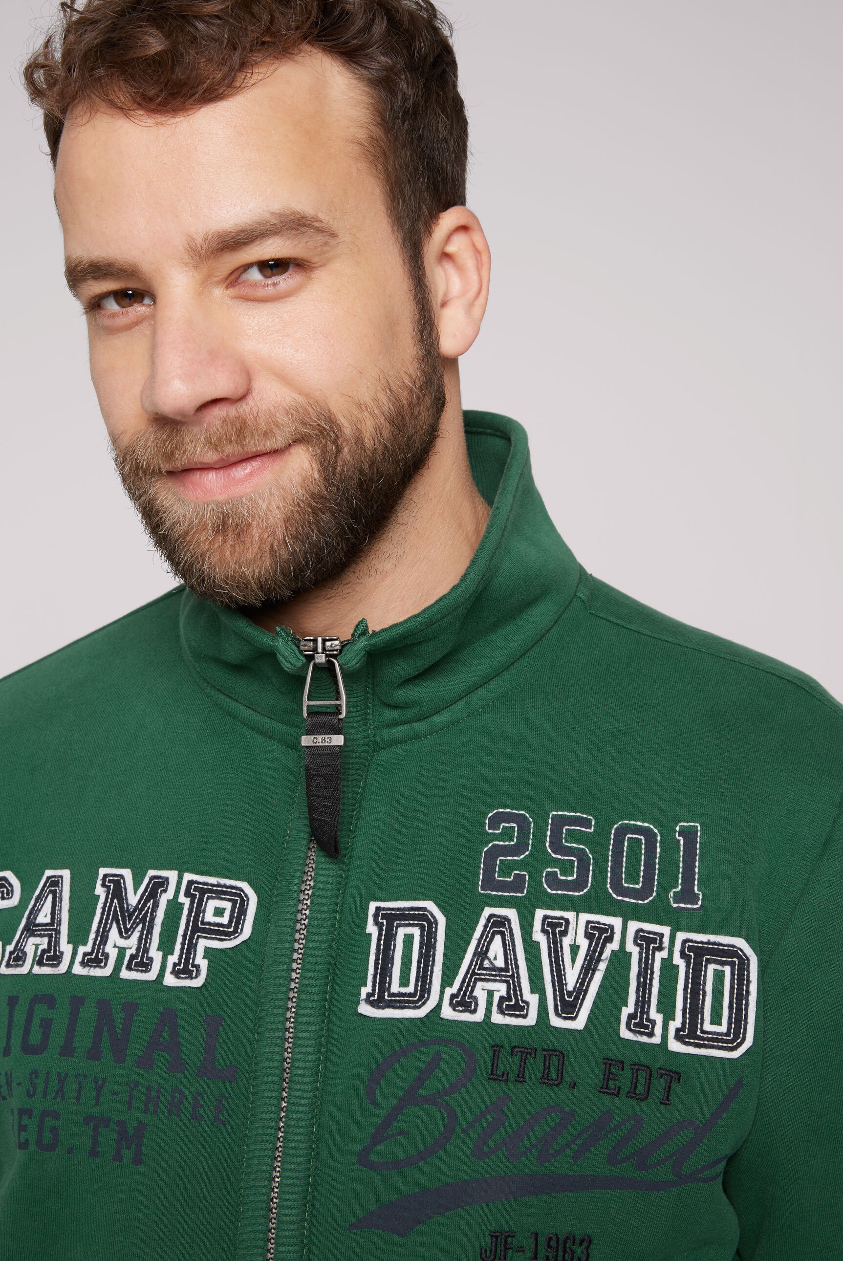 CAMP DAVID Sweatjacke, mit weicher Innenseite