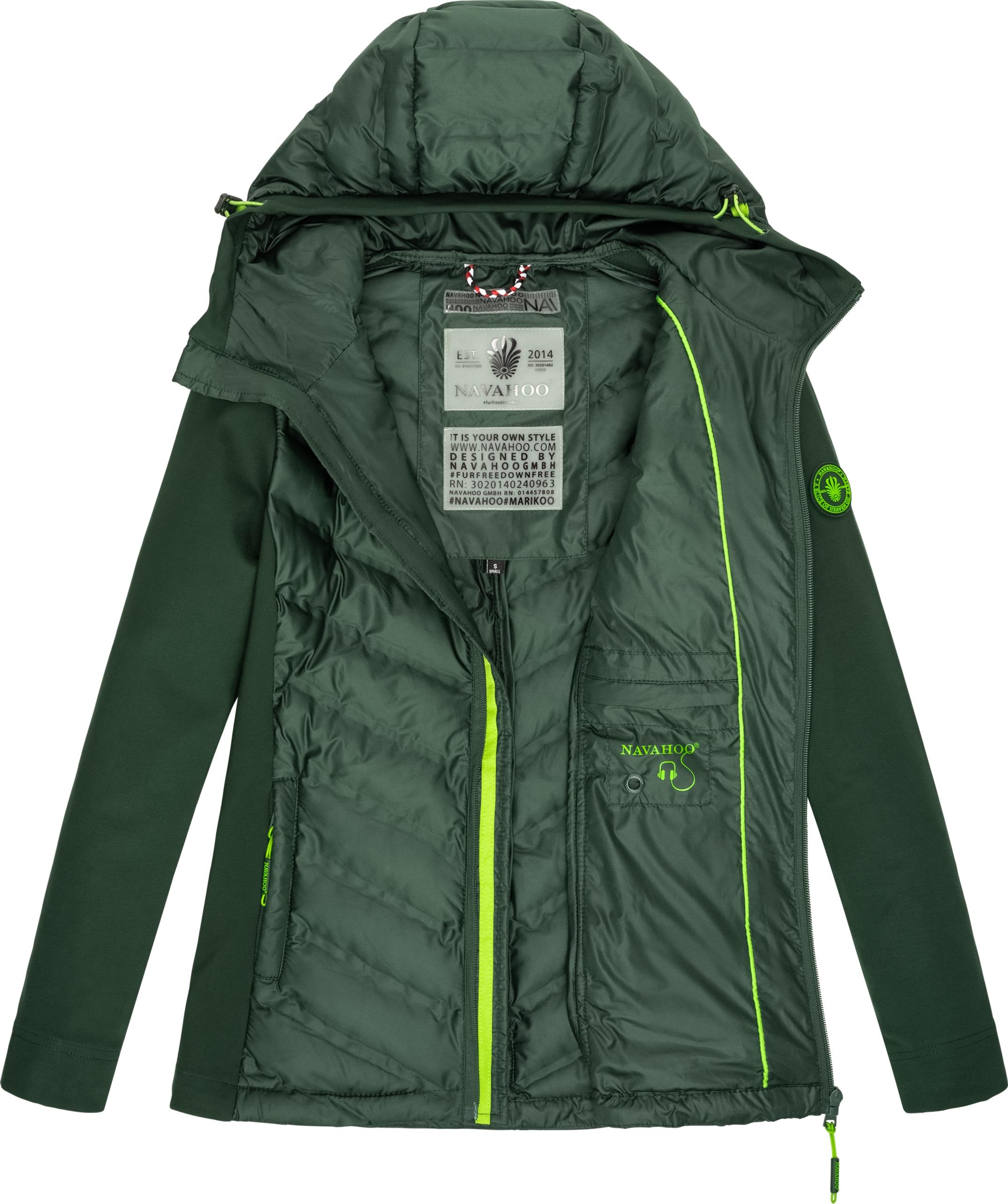 Navahoo Outdoorjacke »Nimm Mich Mit«, mit Kapuze, stylische Übergangsjacke mit Kapuze
