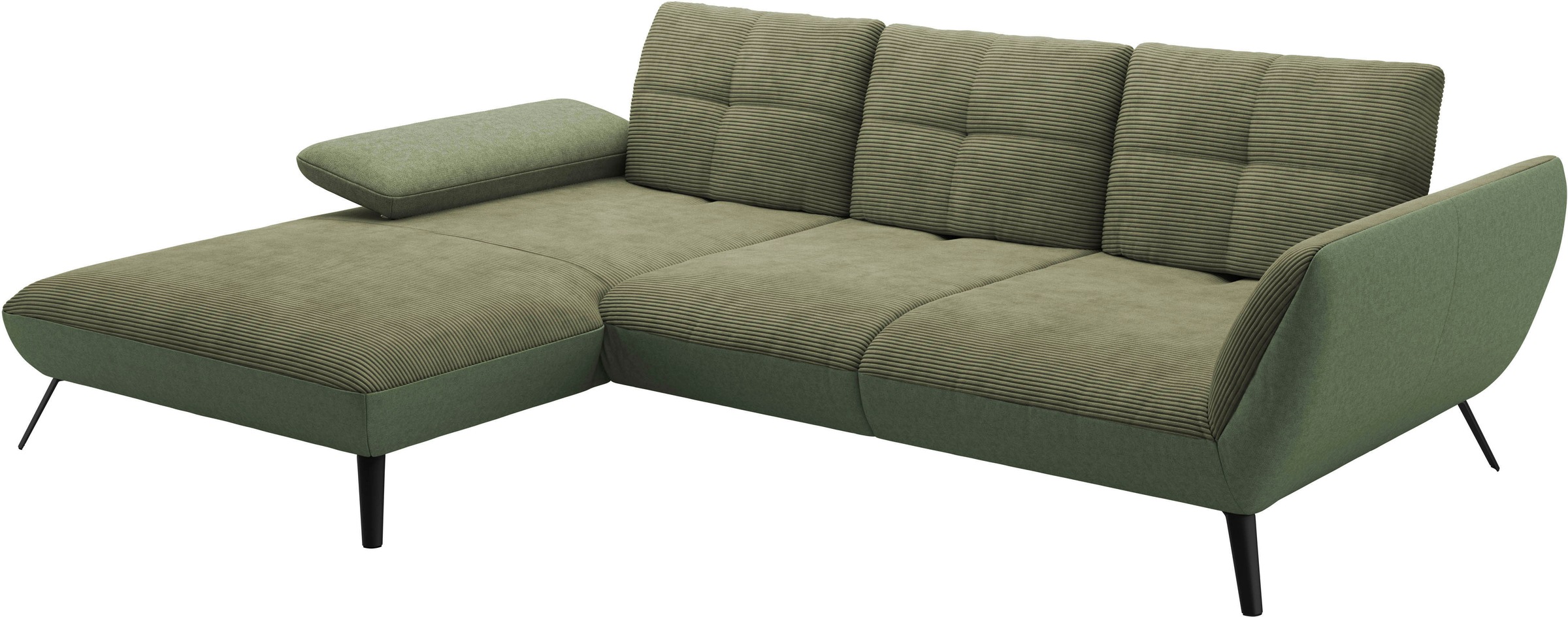 Places of Style Ecksofa »Mikado L-Form«, inkl. Sitztiefenverstellung und Armteilverstellung