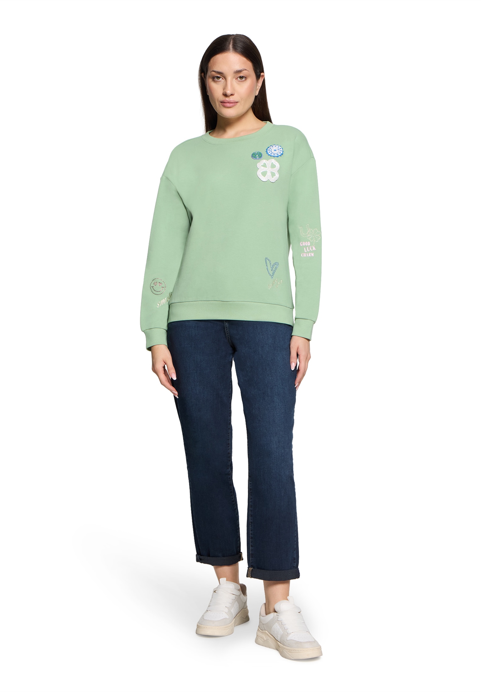 Cartoon Sweatshirt »Damen mit Rippbündchen«
