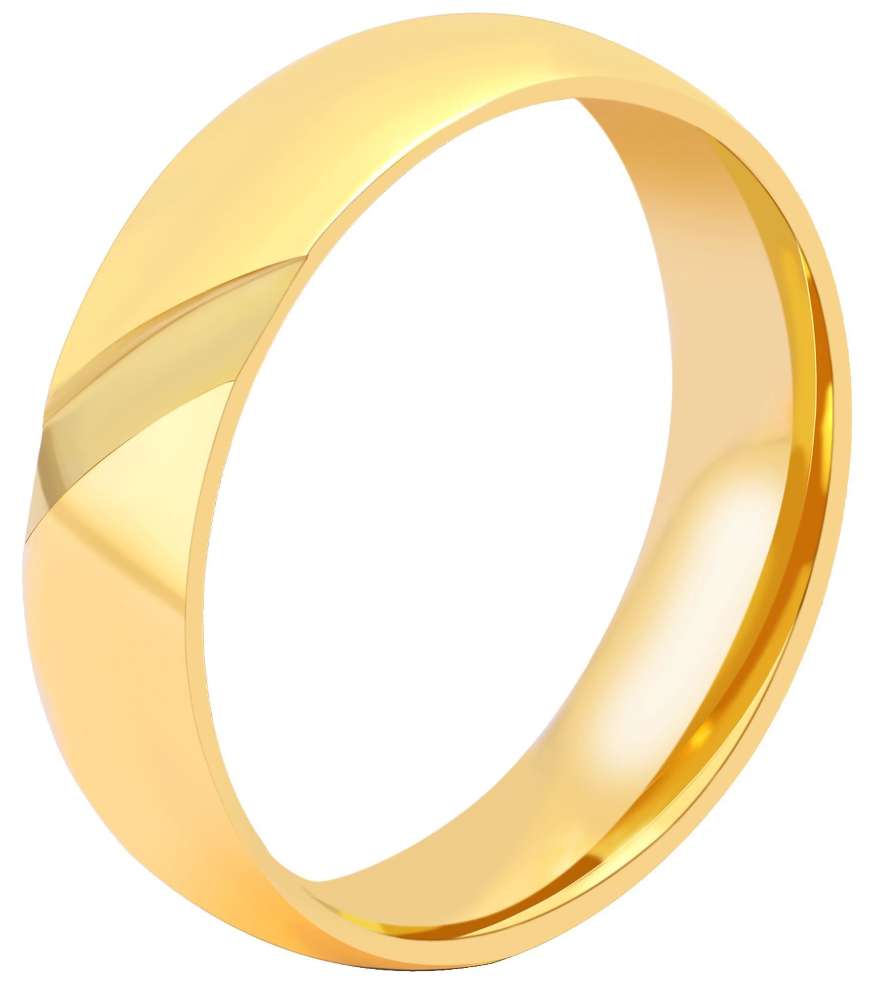 Fingerring ADELIA´S "Herren Ring aus Edelstahl" Gr. 68, gold, Fingerringe, Herren, 68, Edelstahl, Fingerring
