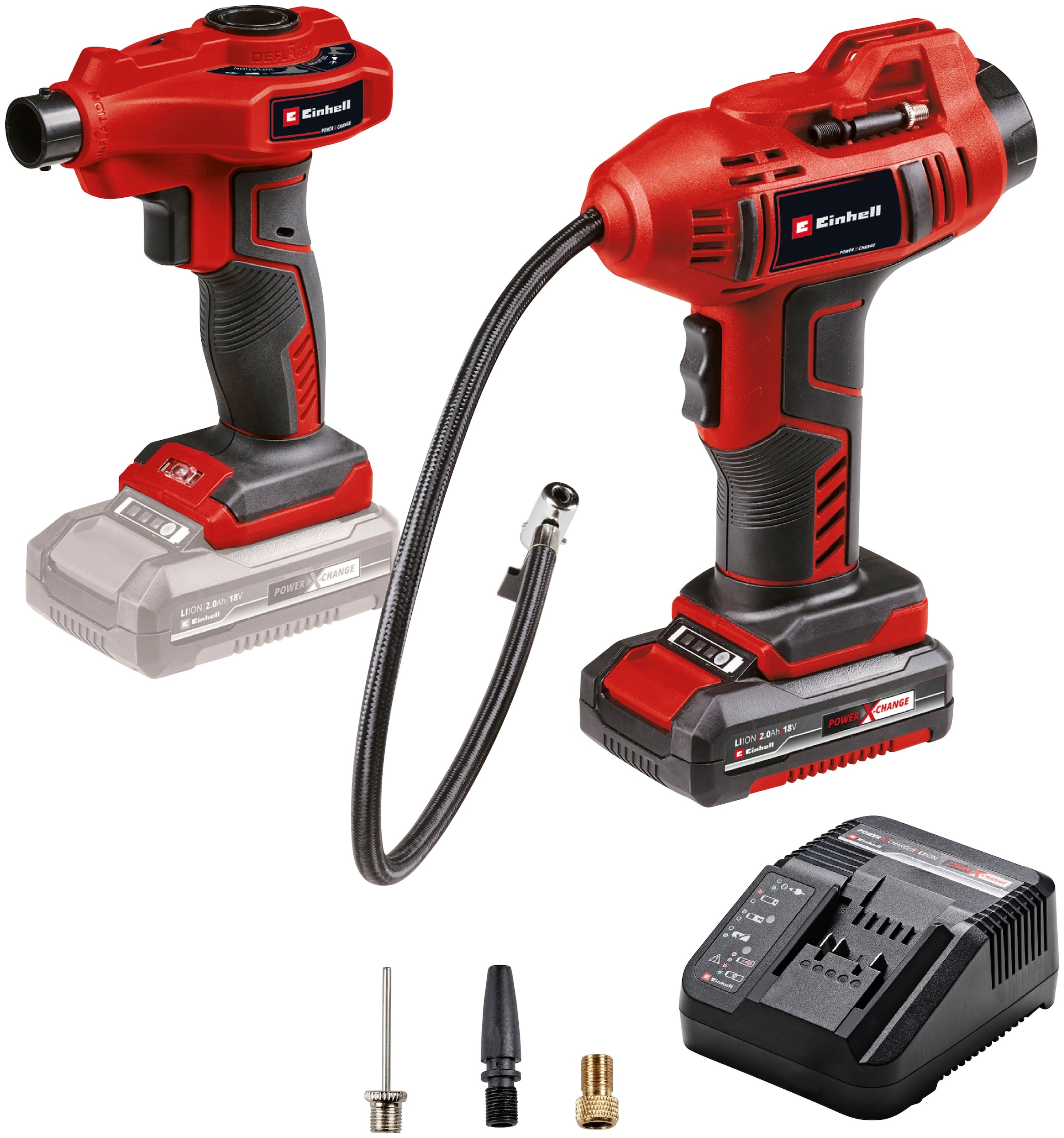 Einhell Akku-Handkompressor »CE-CC 18 Li«, inkl. Akku-Luftpumpe CE-AP 18 Li-Solo, Akku und Ladegerät